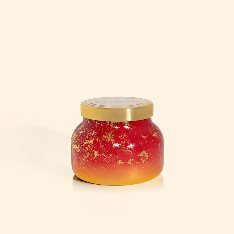 The Capri Blue Apple Cider Social Glimmer Petite Jar, 8 oz