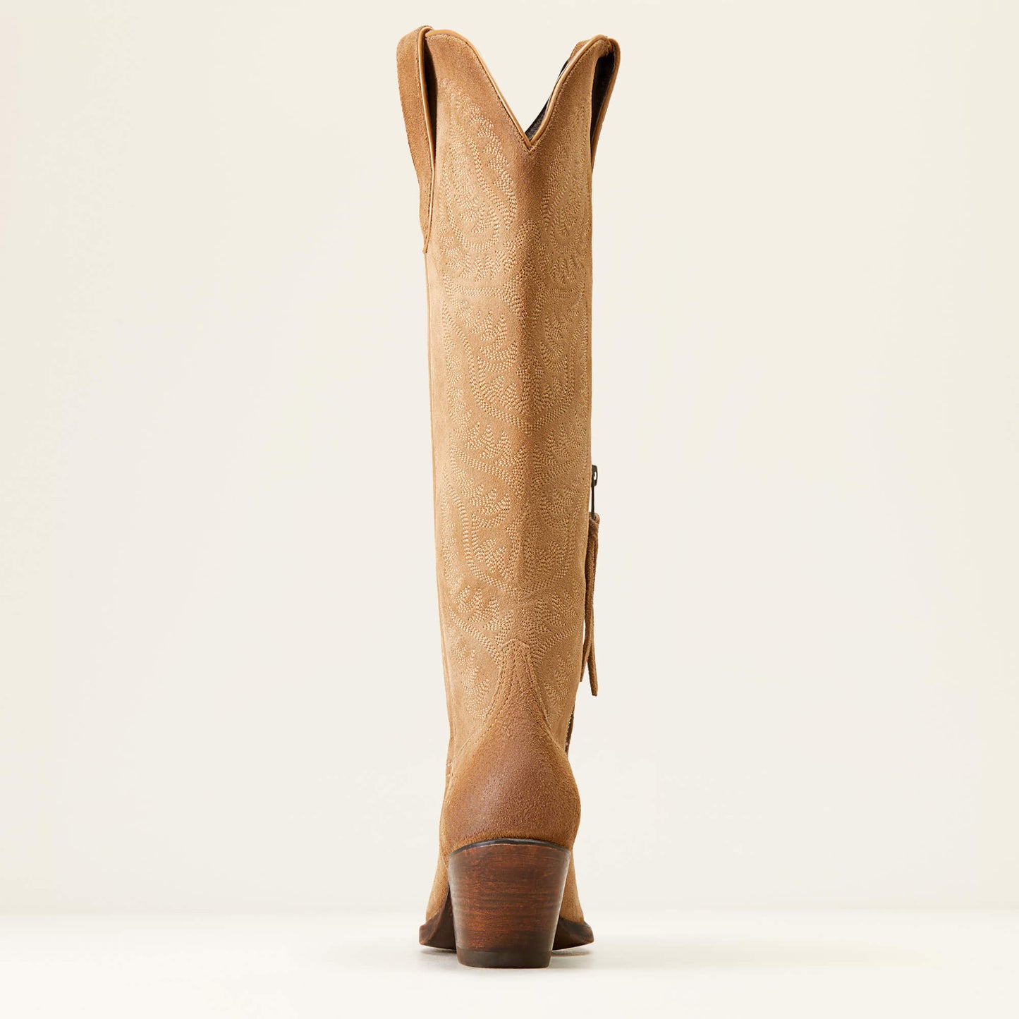 The Ariat Laramie StretchFit Western Boot - Distressed Dijon Suede