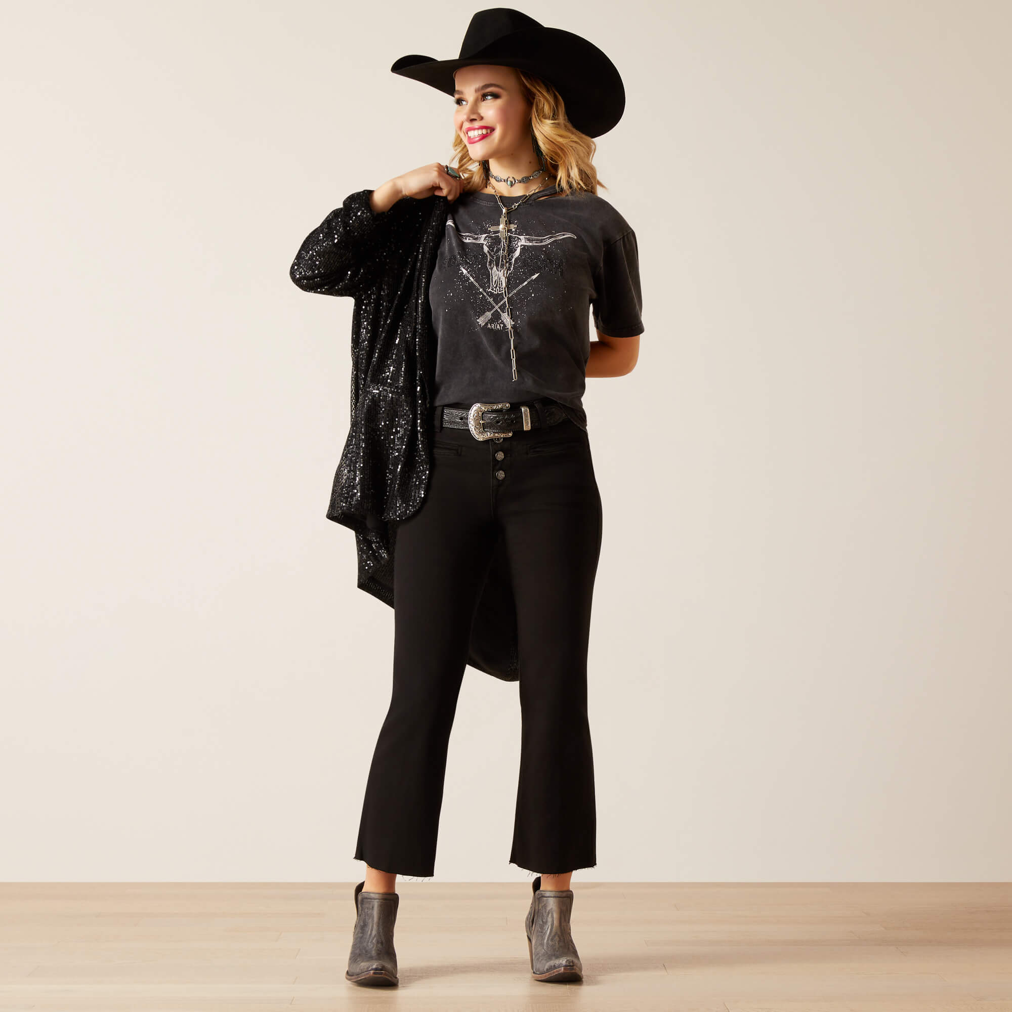 The Ariat High Rise Jazmine Kick Flare Jeans