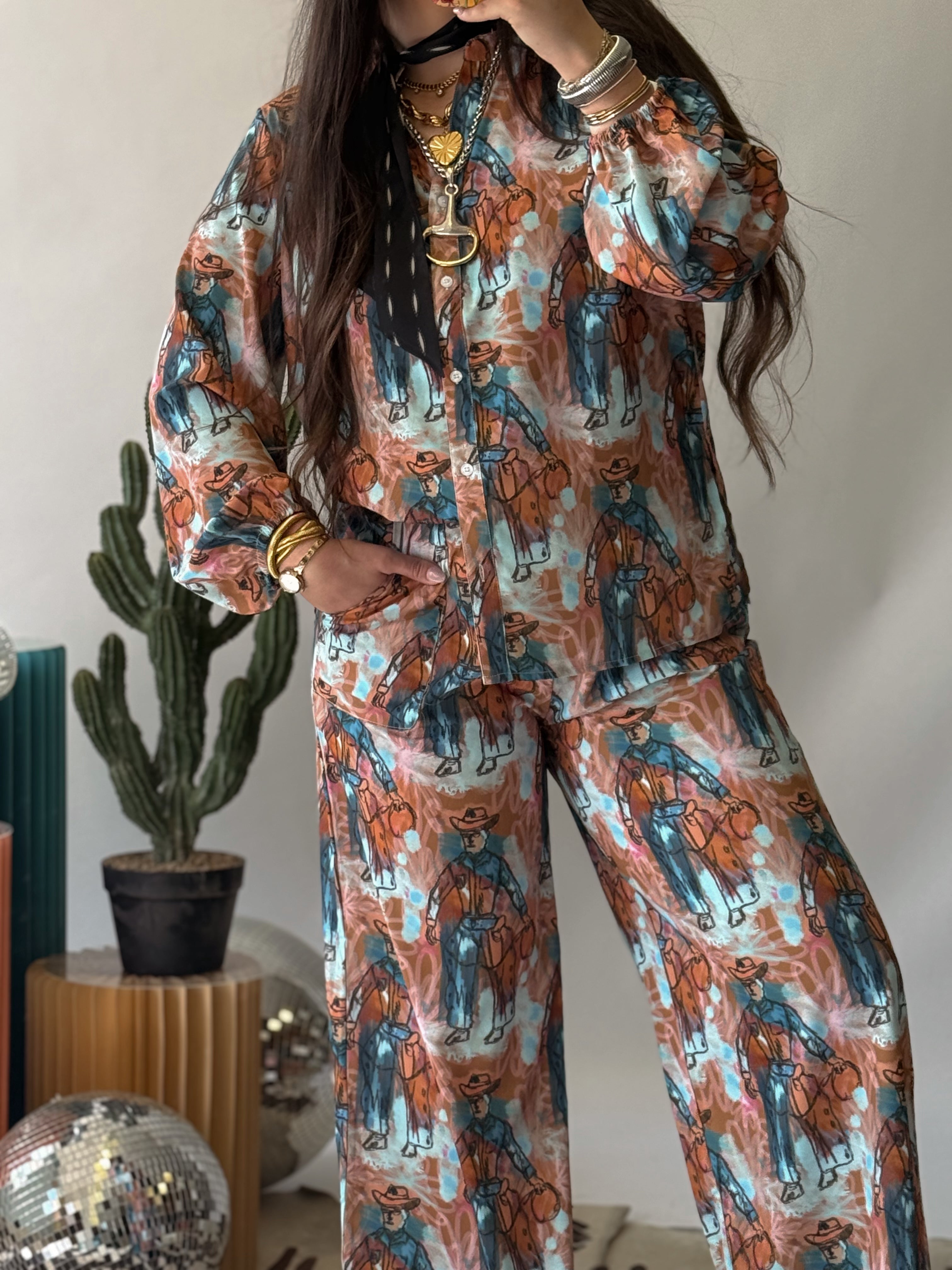 The Eclectic Cowboy Top