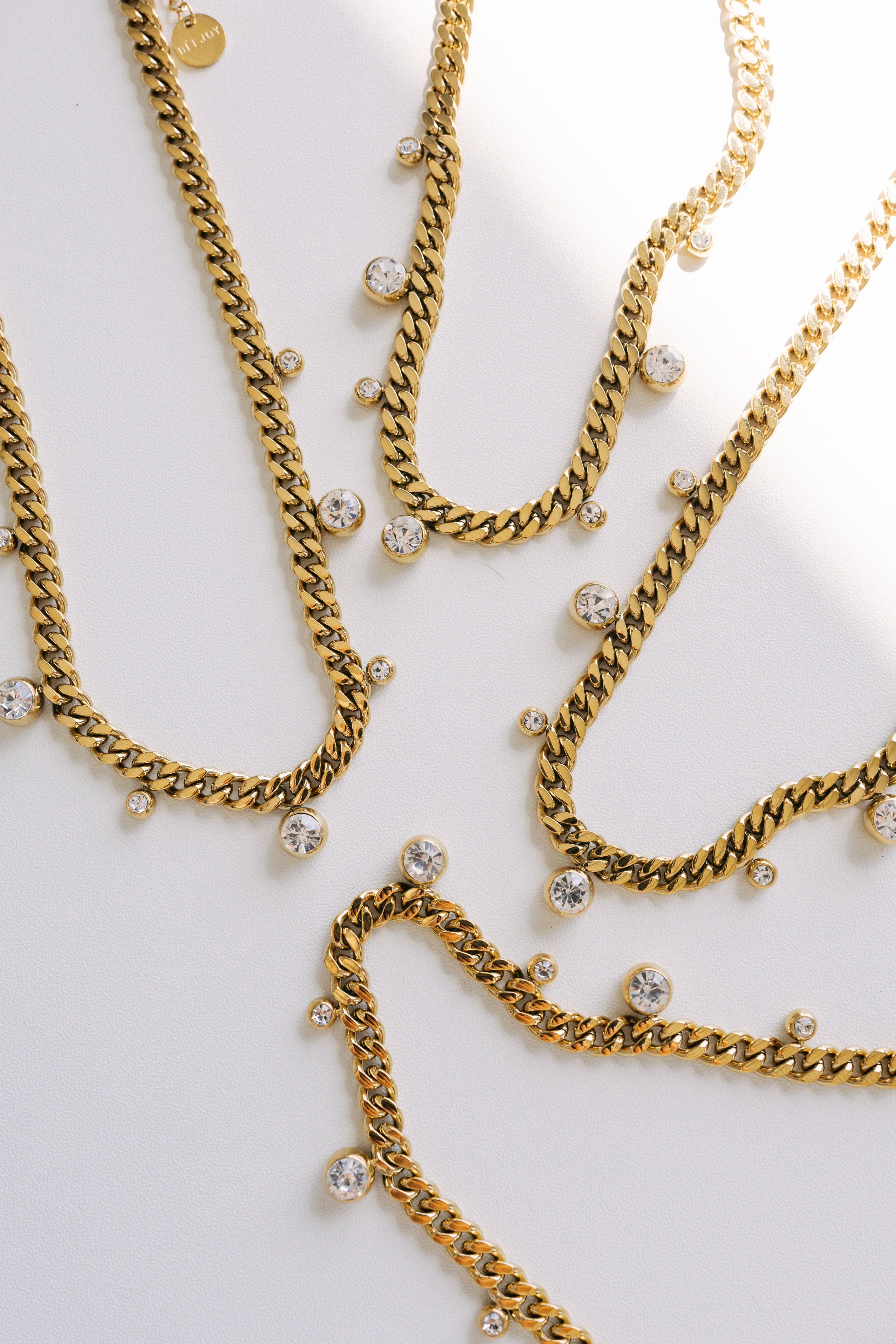 The Chloe Crystal Cuban Chain Necklace