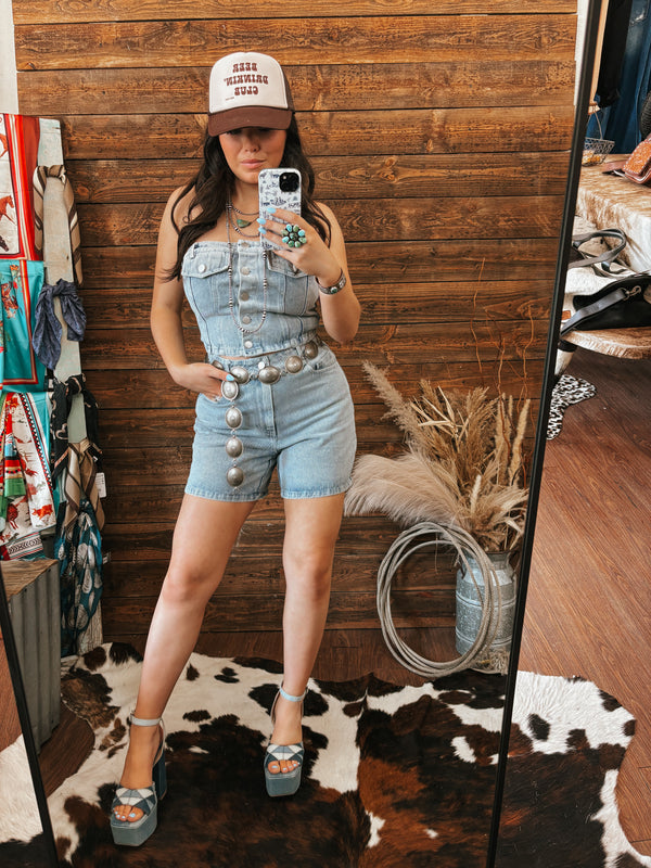 The Tuscon Denim Tube Top