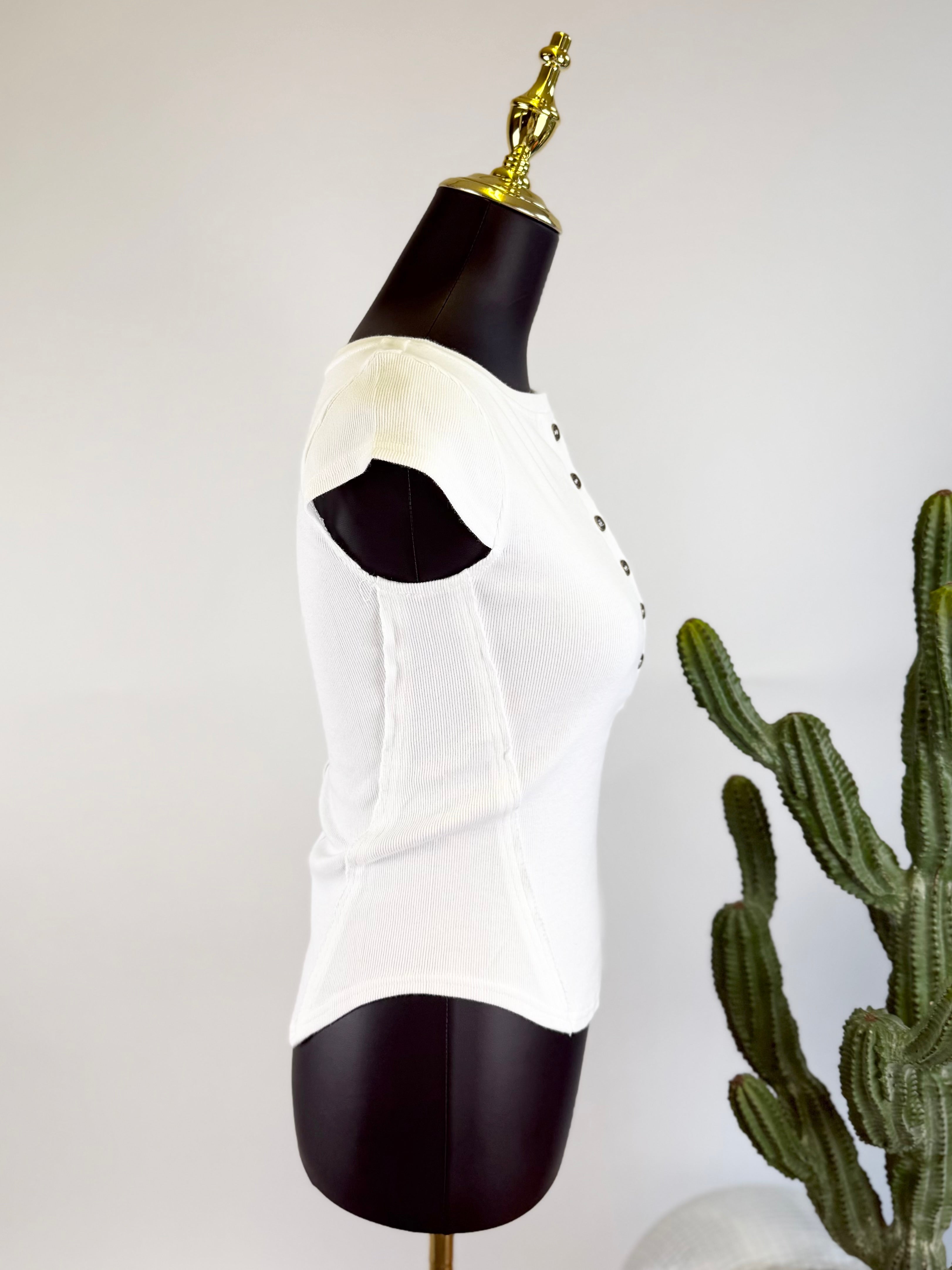The Clean Slate Henley Top