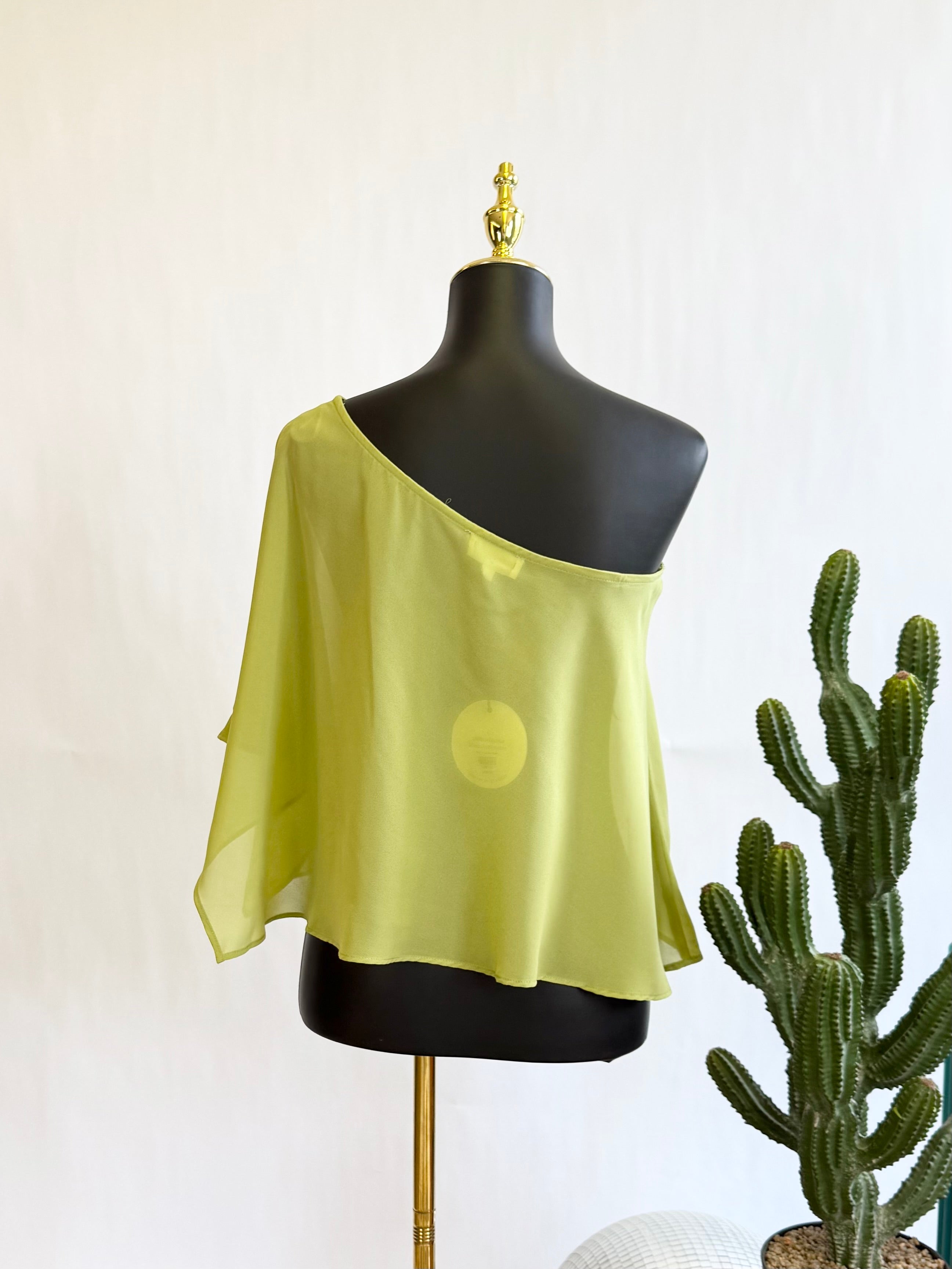 The Chartreuse Cape Top