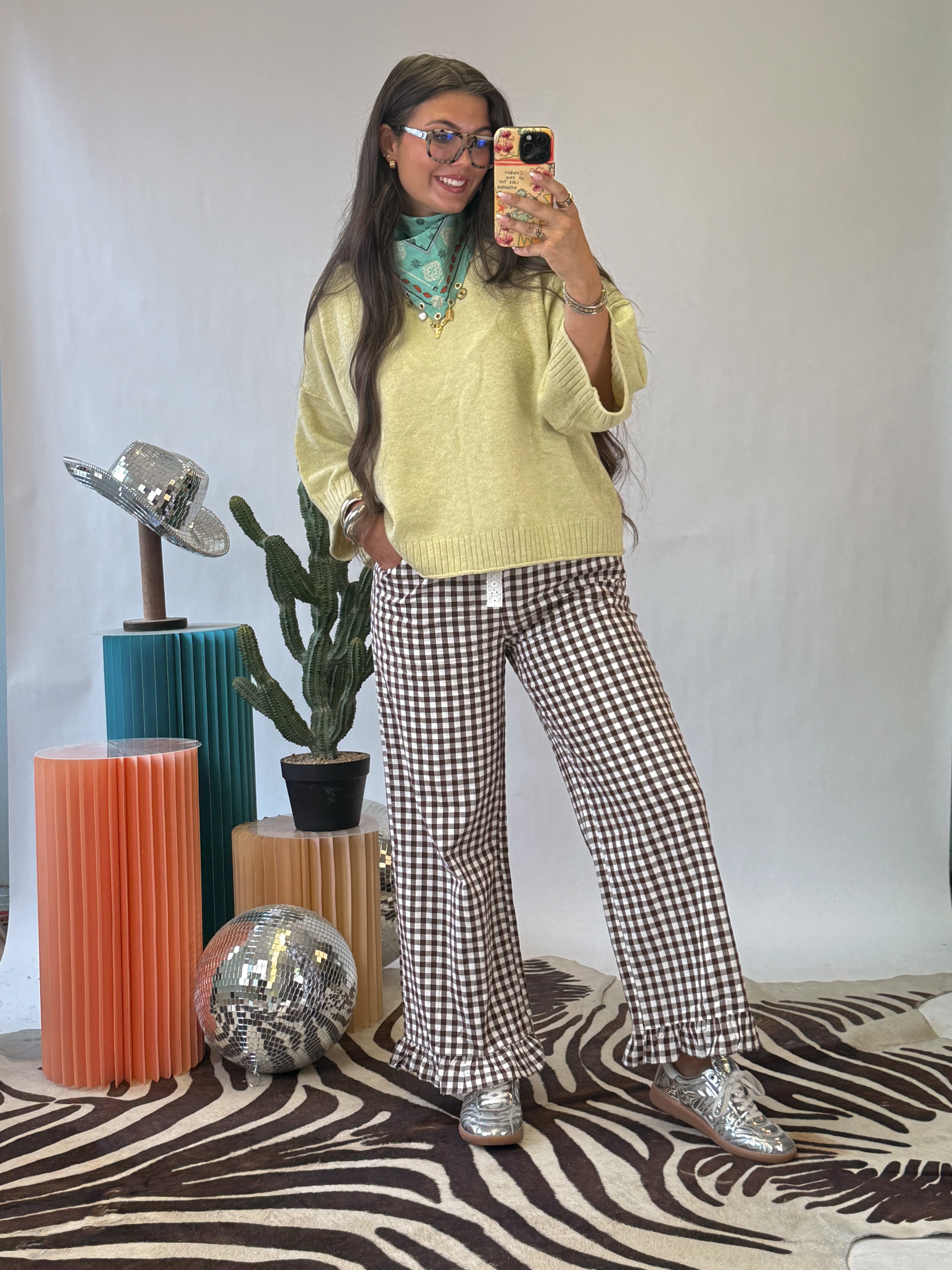 The Gingham Ruffle Pants
