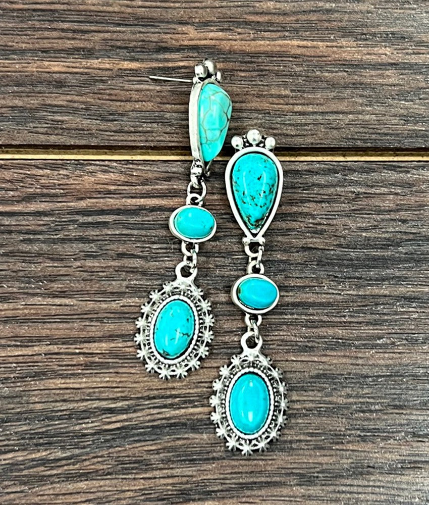 The Zeya Turquoise Post Earrings