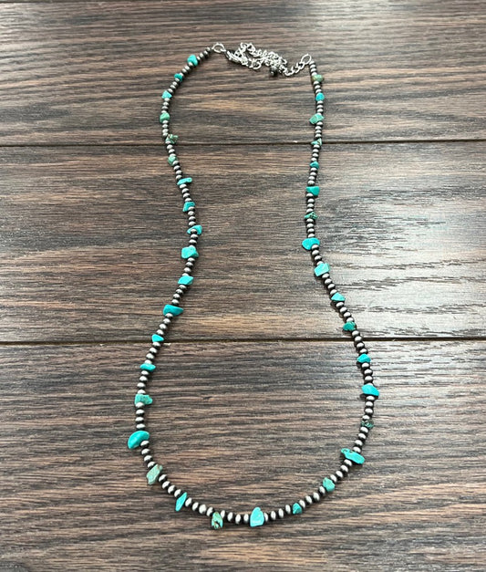 The Bibbi Handmade Navajo Turquoise Necklace