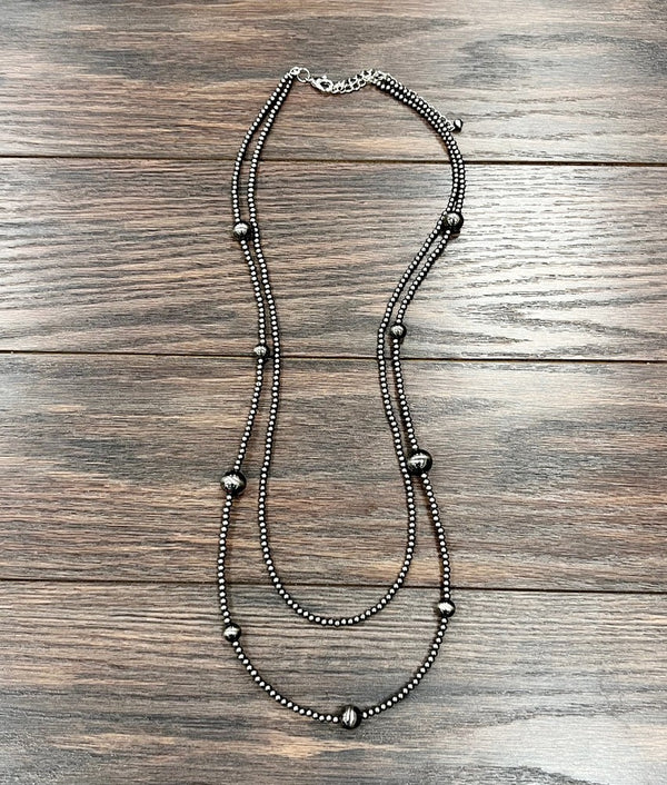 The 34" Polish Navajo Bead Necklace