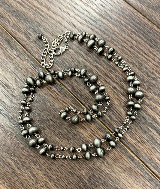 The Bev Handmade Navajo Bead Necklace