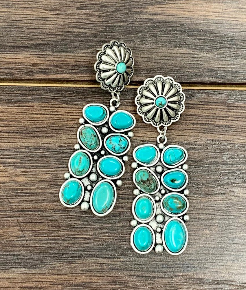 The Milly Turquoise Post Earrings