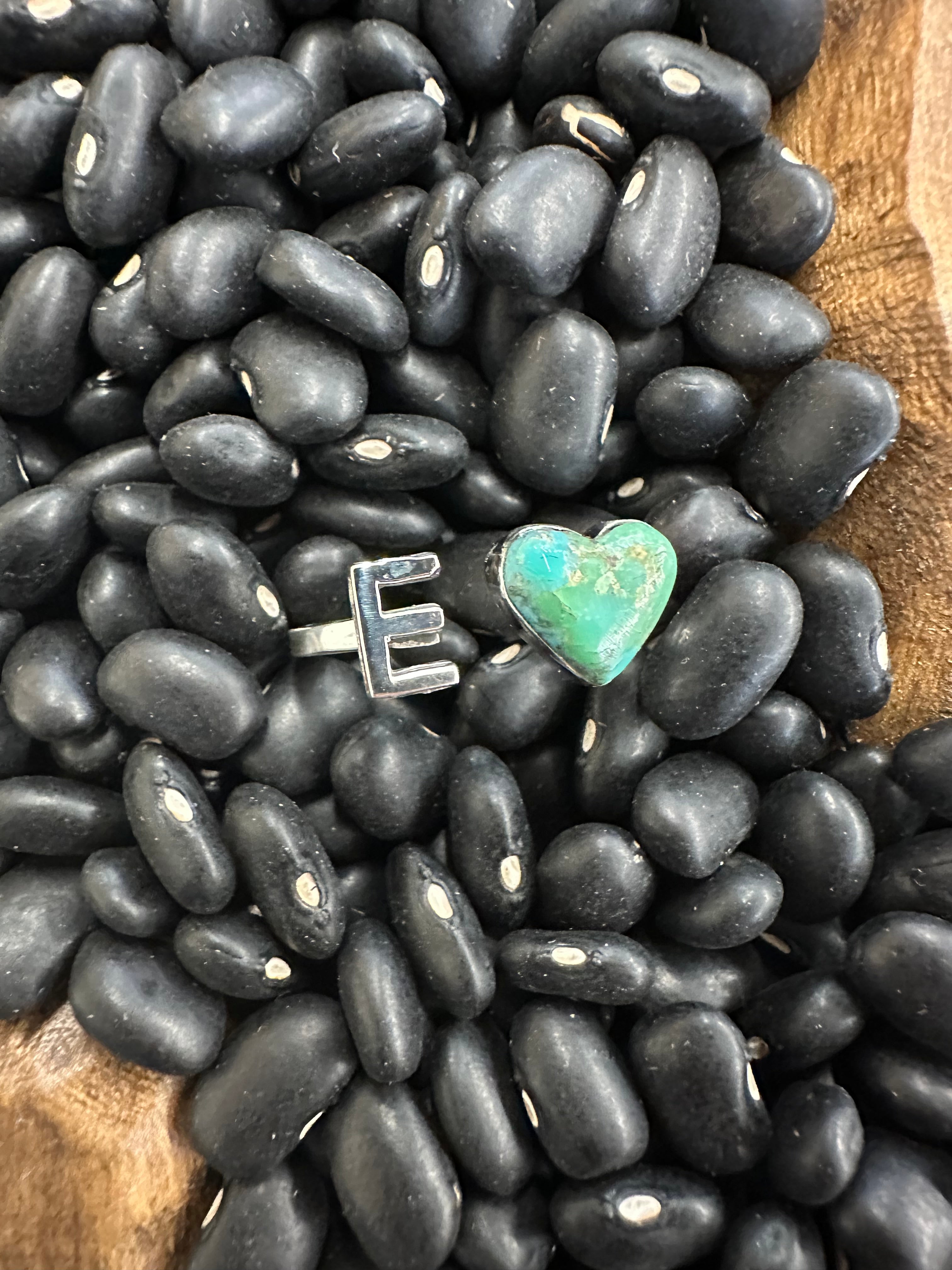 The Heart Letter Ring - Size 6-8