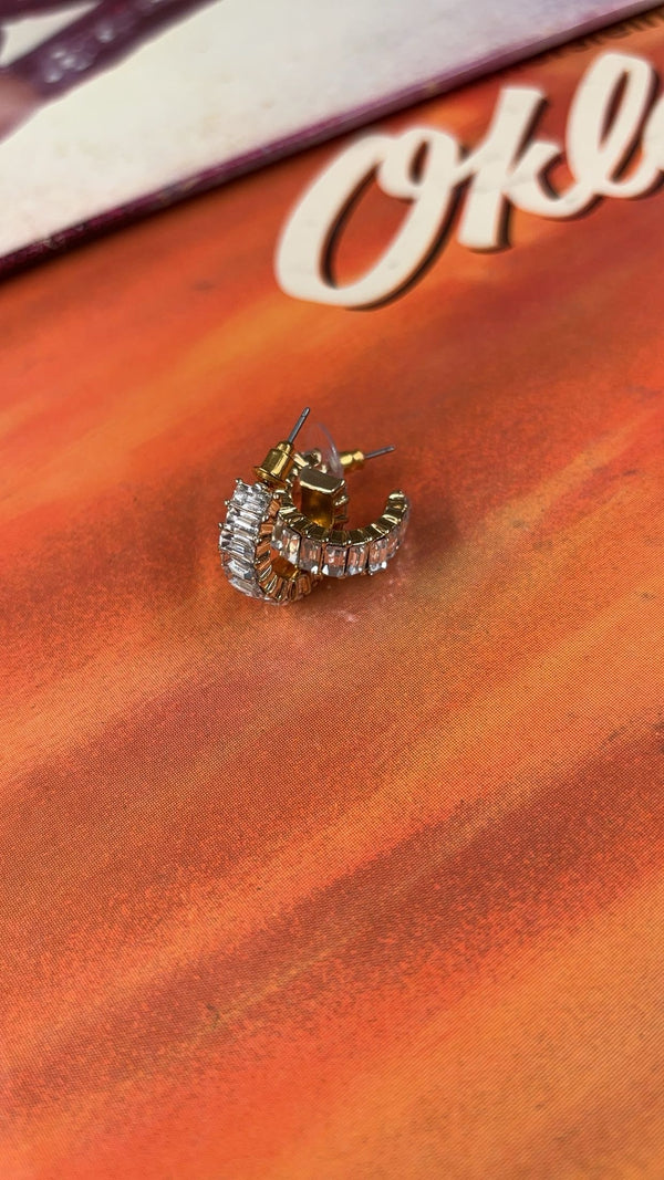 The Alix Crystal Hoop Earrings