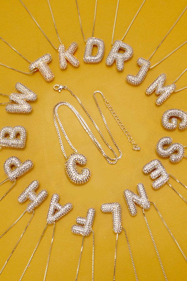 The Diamond Gold Initial Necklace