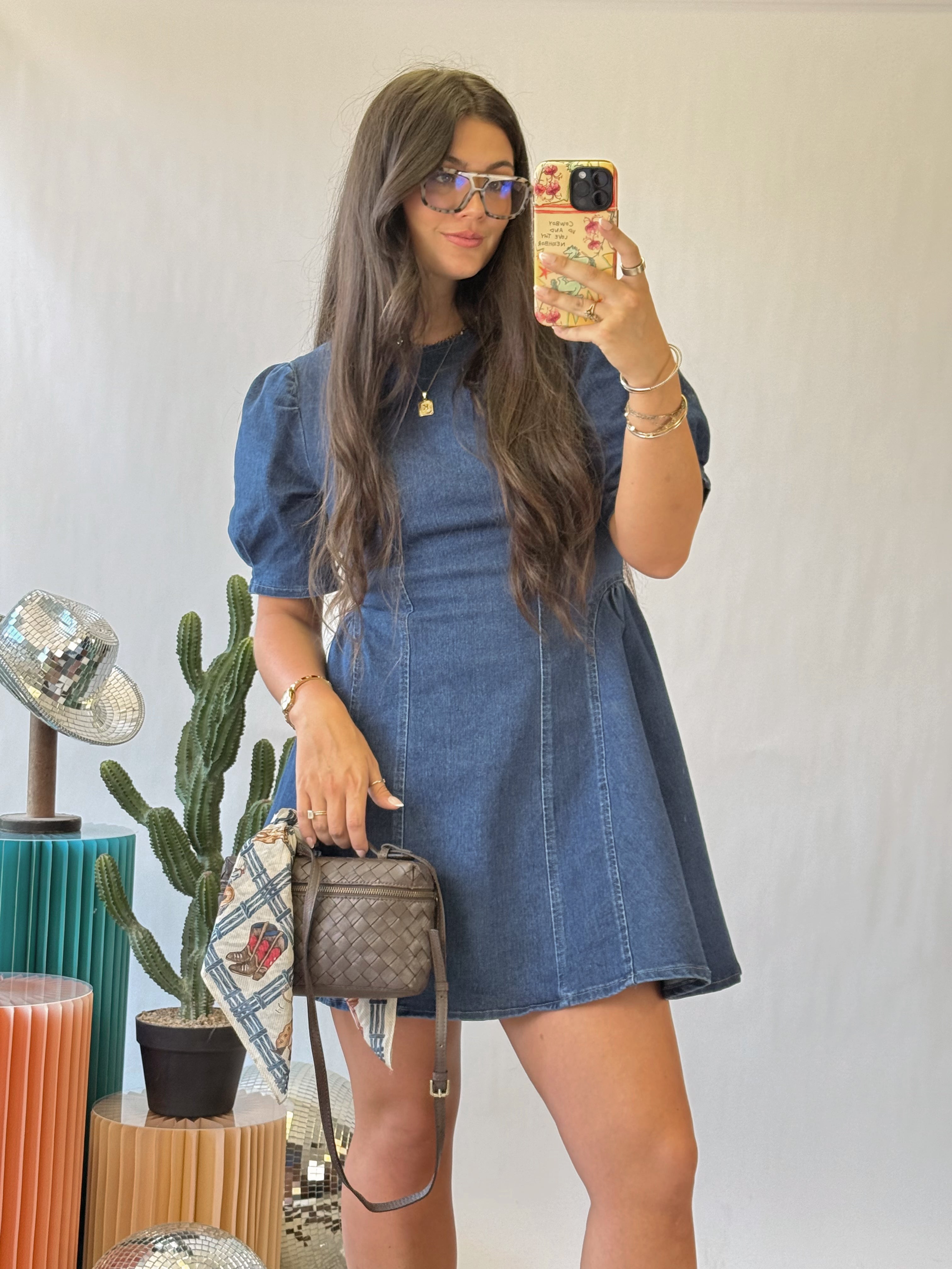 The Denim Darling Mini Dress