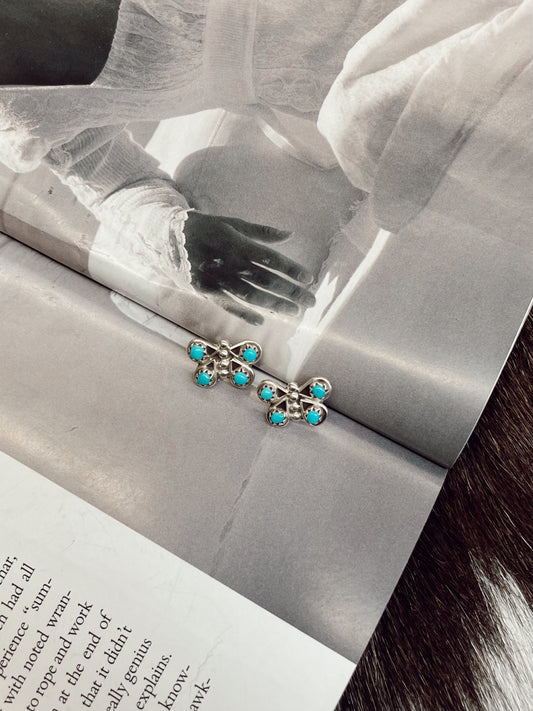 The Turquoise Butterfly Studs