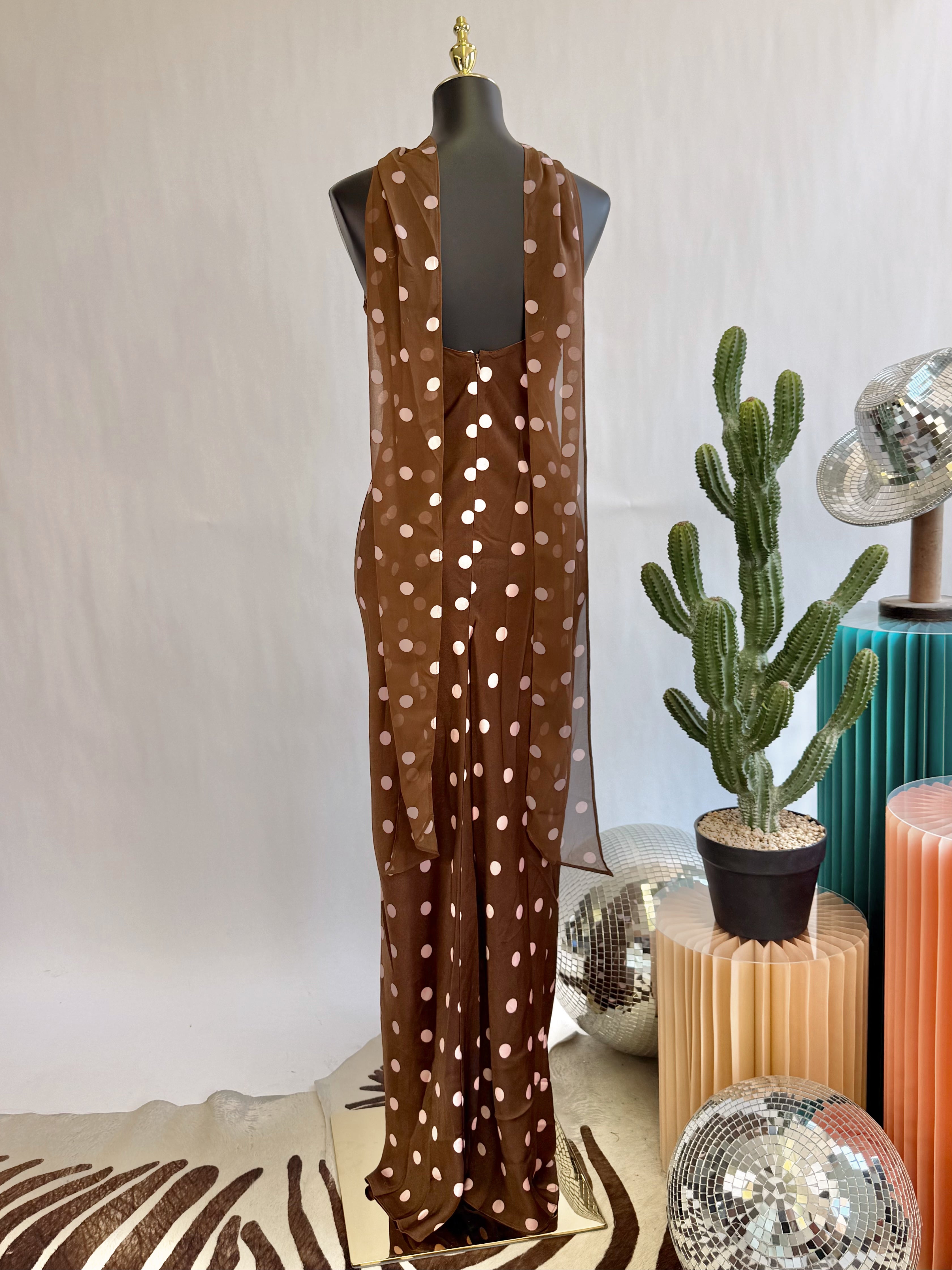 The Sweetheart Scarf Maxi Dress