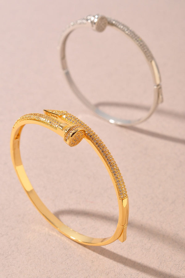 The Nail Bangle Bracelet (2 Finishes)