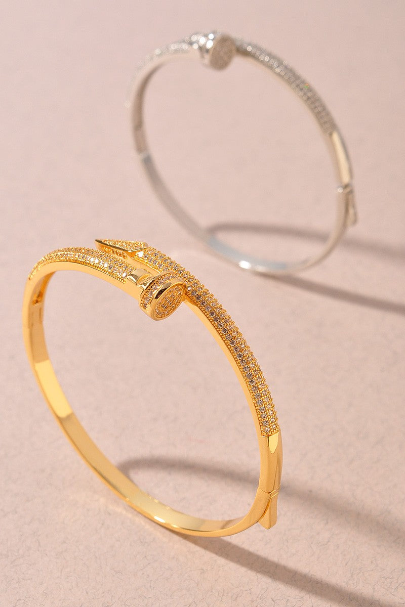 The Nail Bangle Bracelet (2 Finishes)