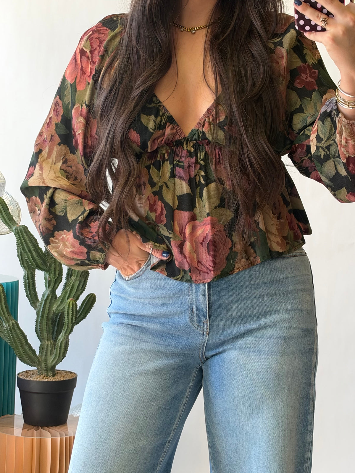 The Autumn Muse Floral Top