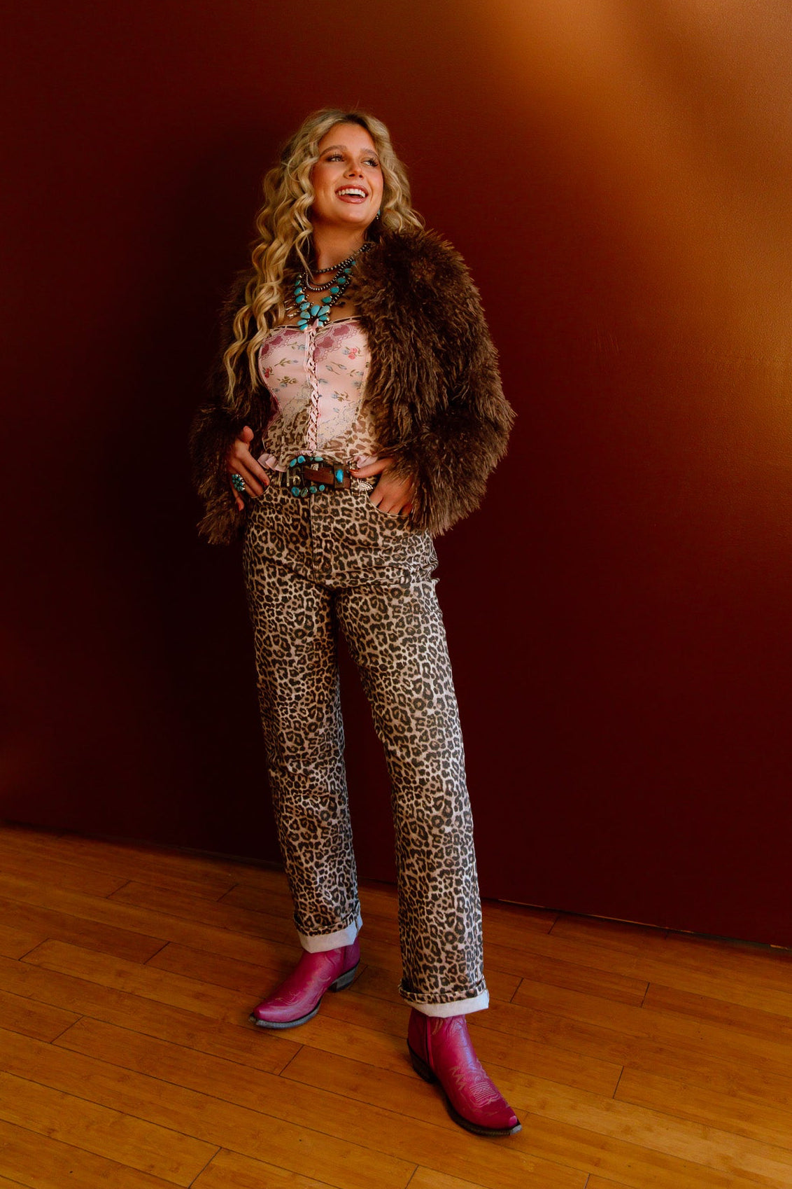 The Lakley Leopard Jeans