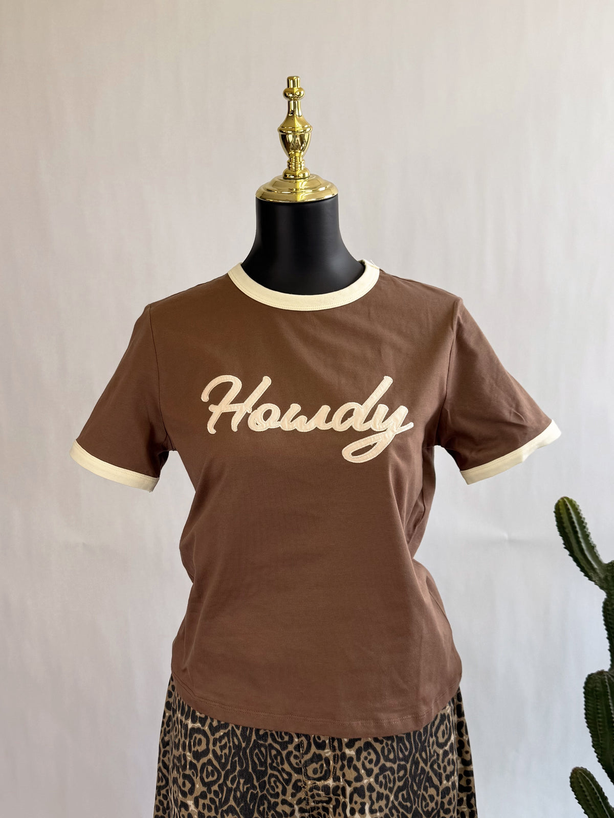 The Howdy Darling Ringer Tee