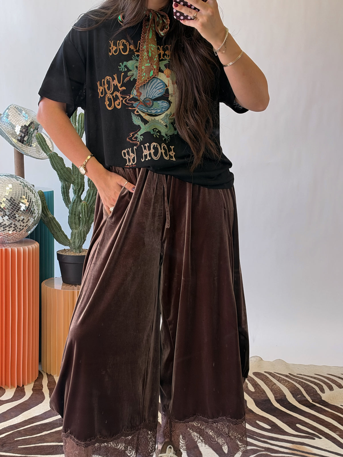 The Daydream Lace Balloon Pants - Velvet