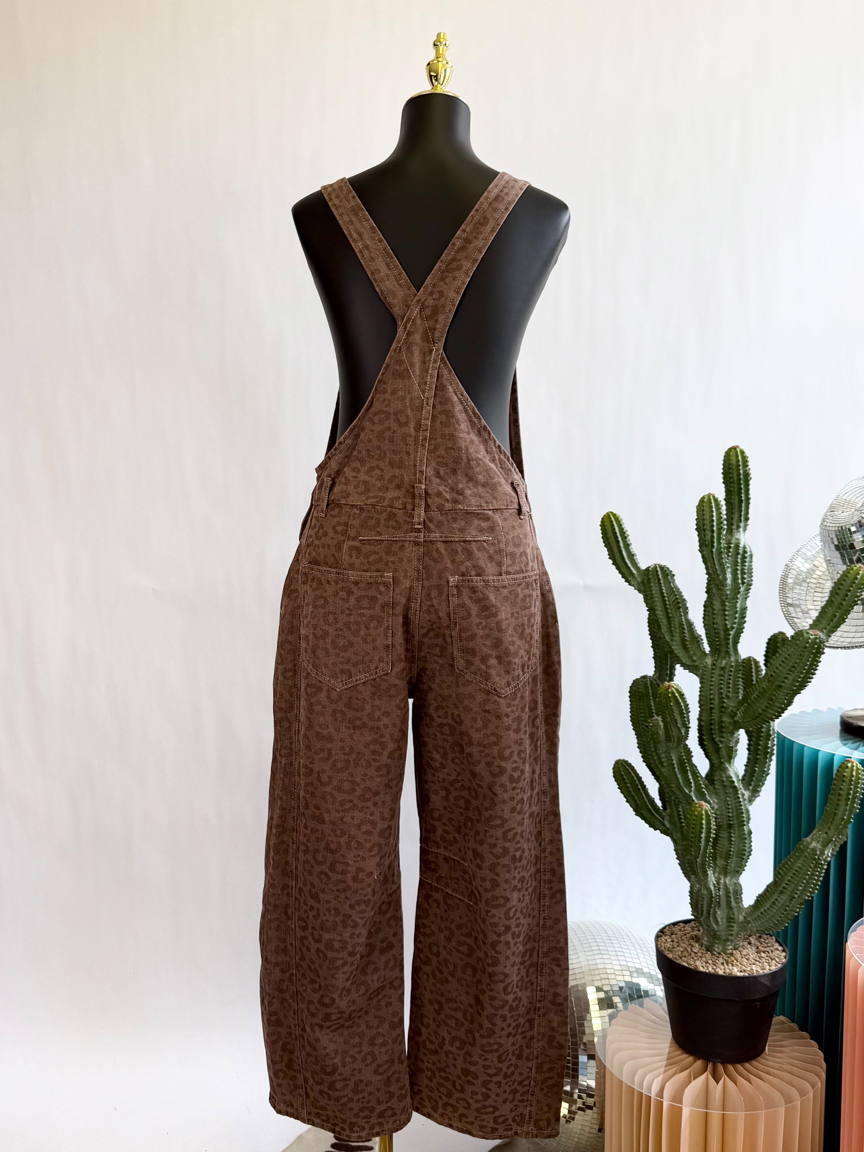 The Roam Free Leopard Overalls