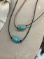 The Turquoise & Leather Necklace