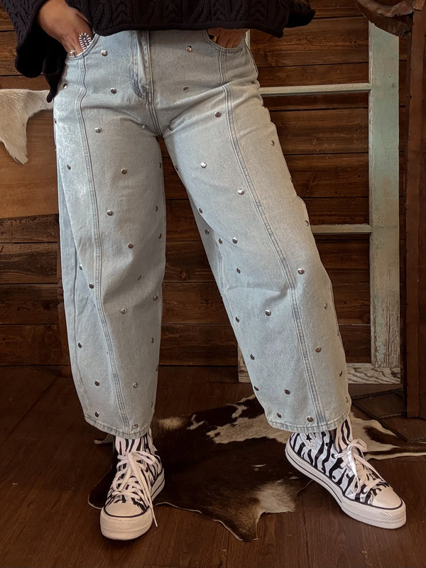 The Adeline Barrel Jeans