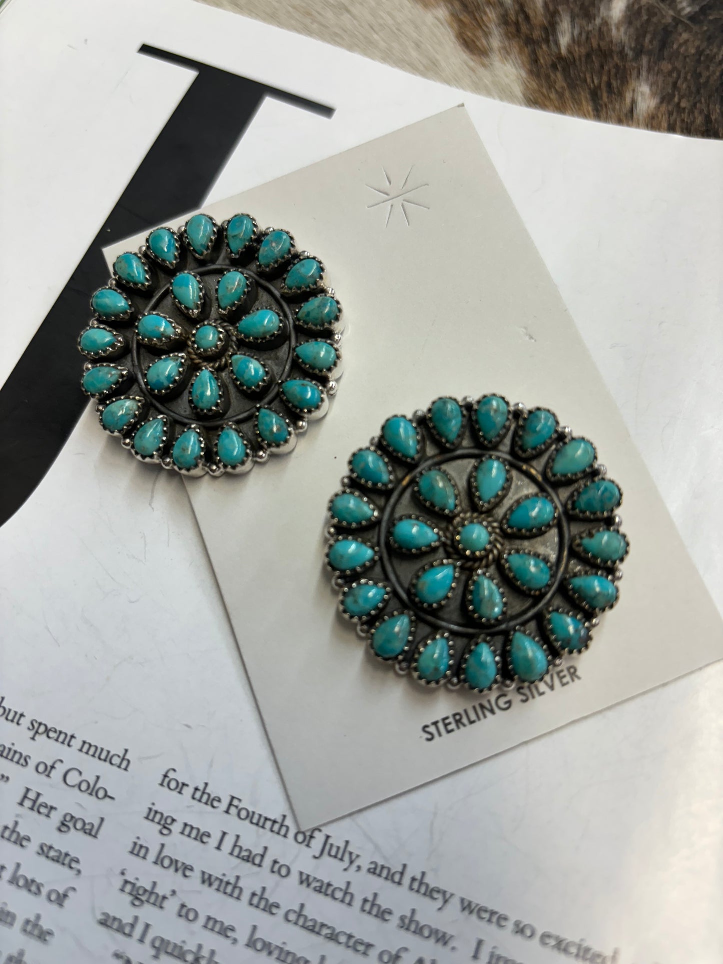 The Andee Kingman Turquoise Cluster Earrings