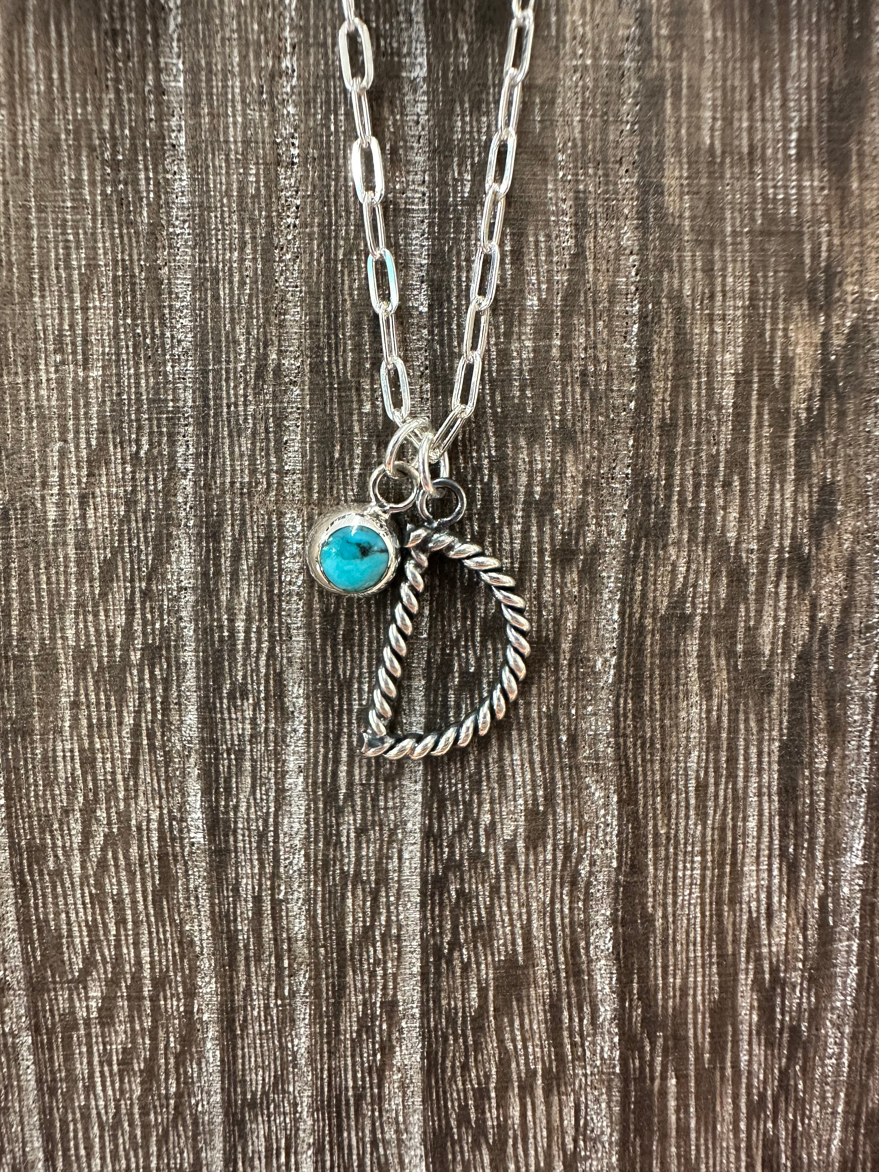 The Gone Ropin' Initial Necklace