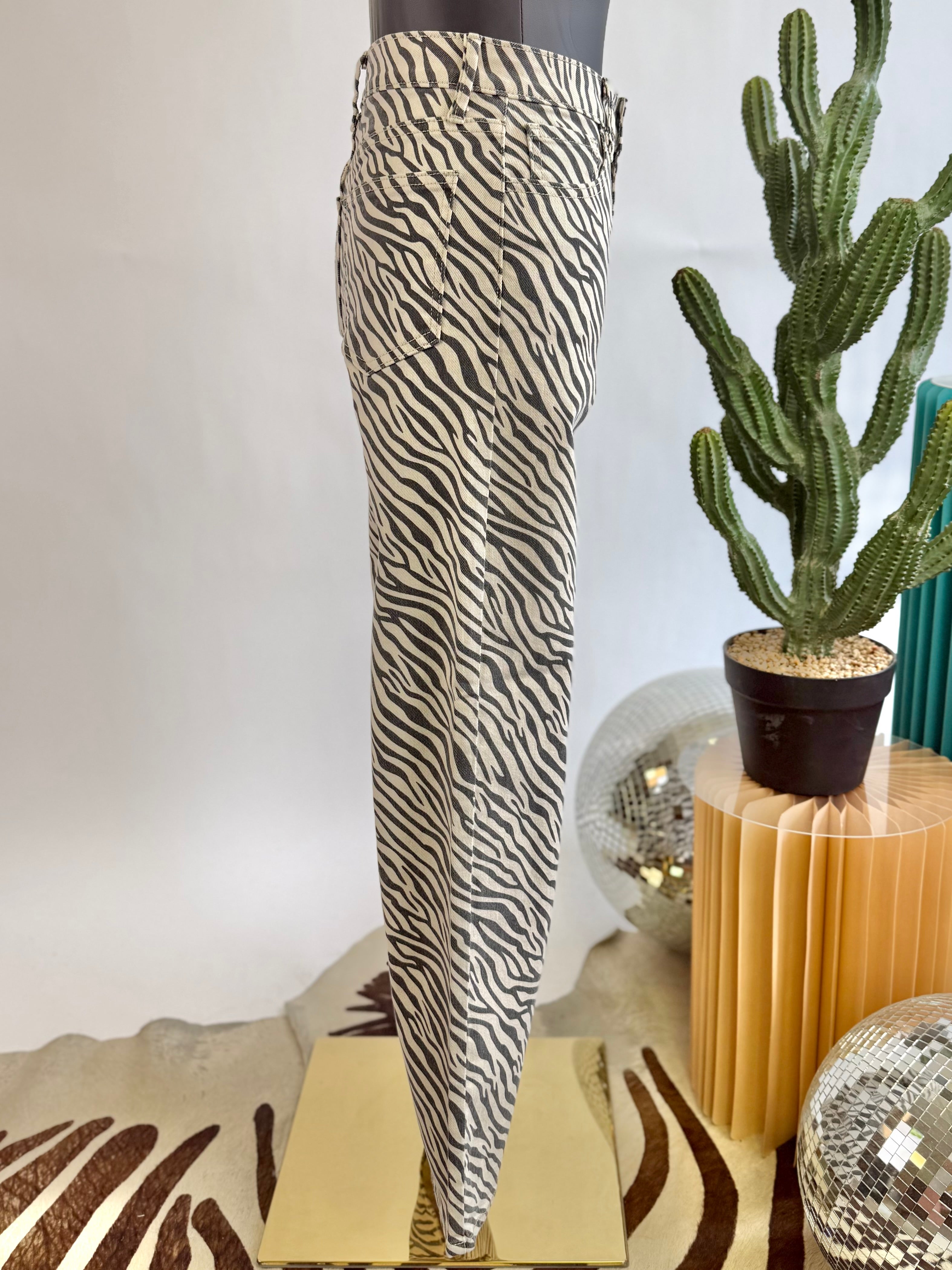 The Ava Zebra Jeans