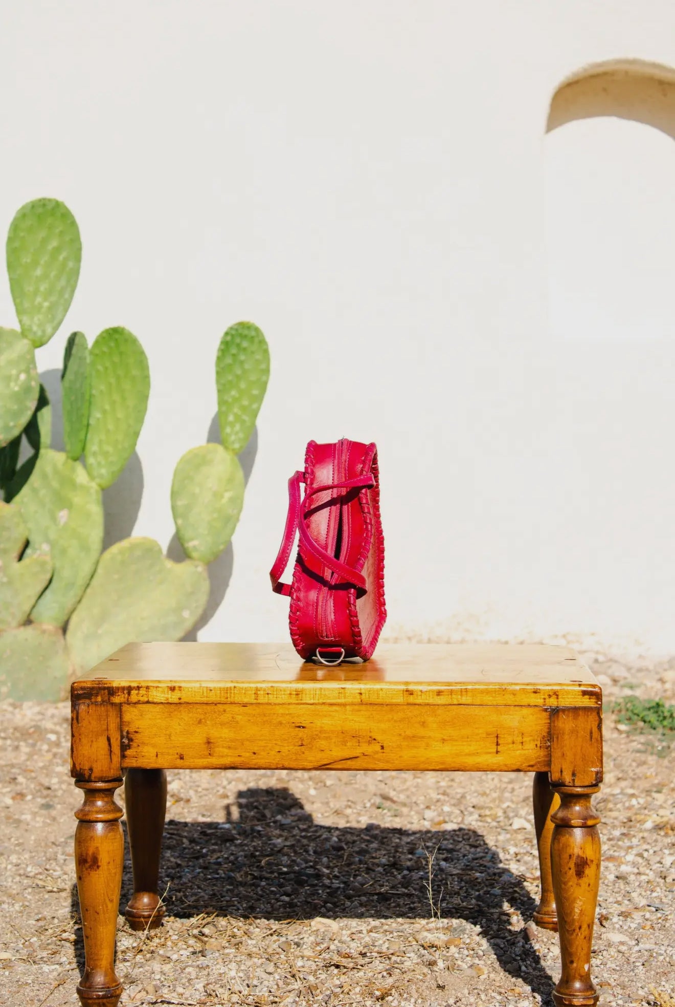 The Adela Leather Heart Purse