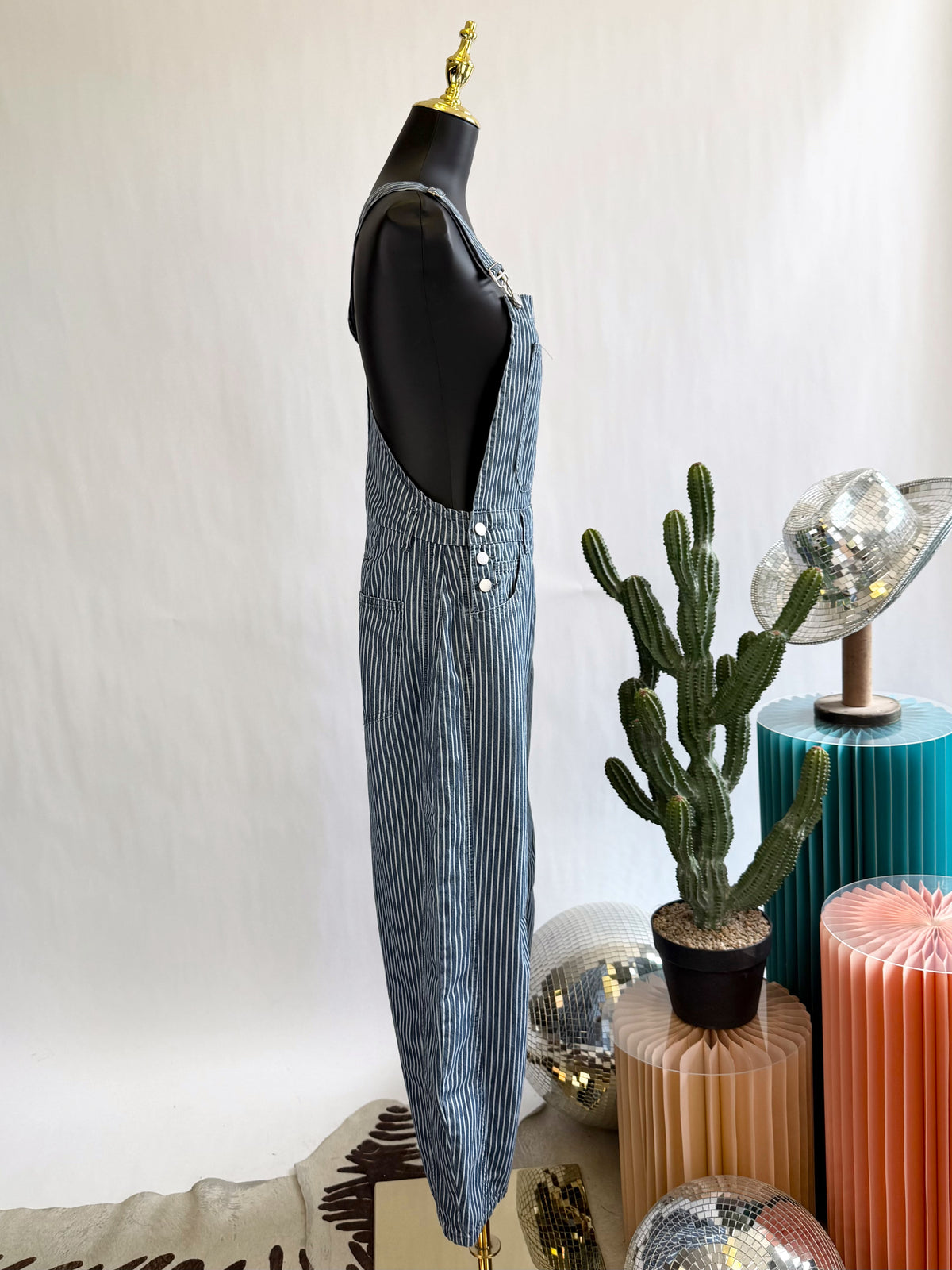 The Railroad Stripe Overalls
