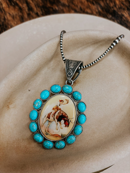 The Vintage Cowgirl Pendant
