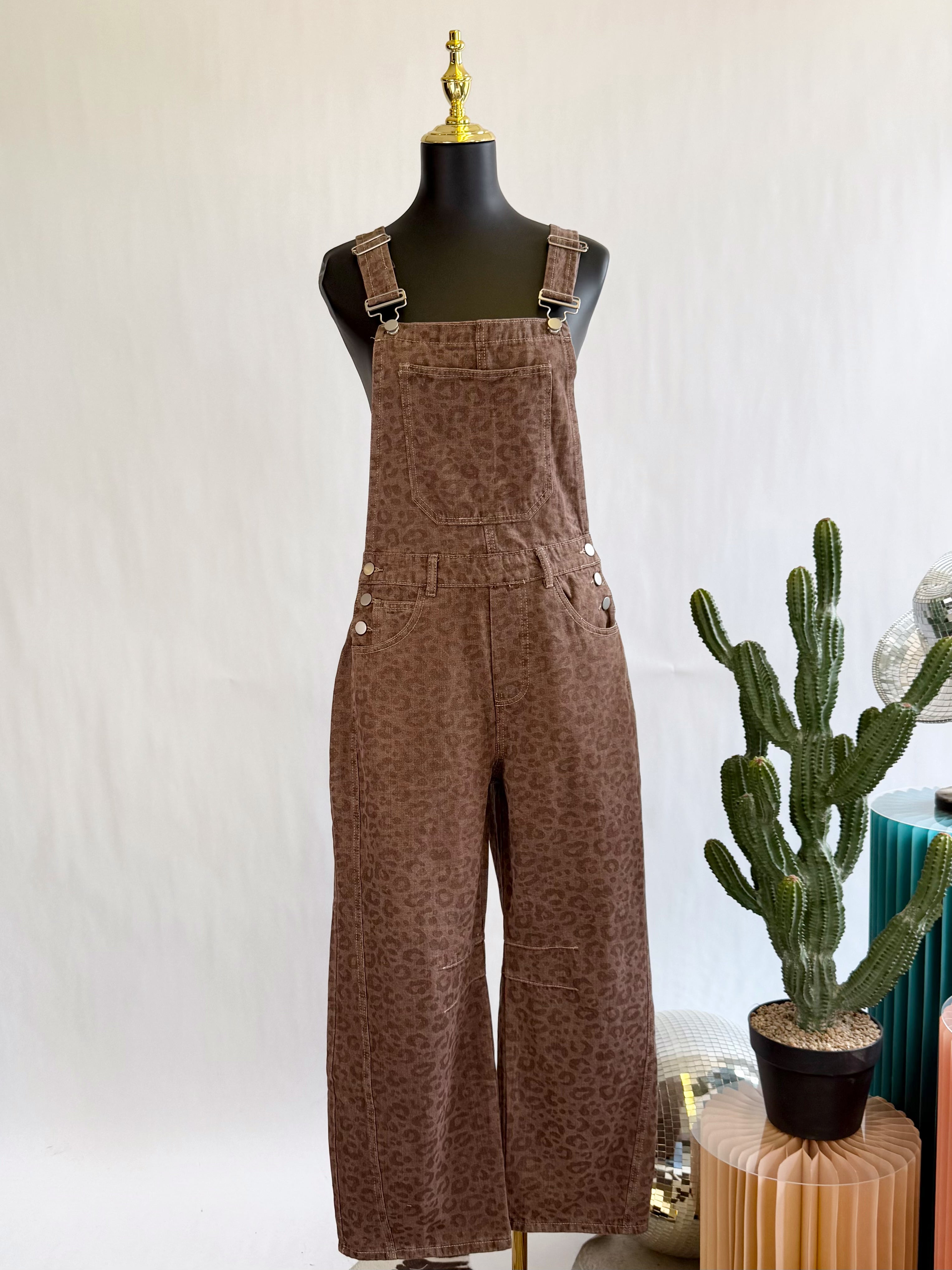 The Roam Free Leopard Overalls