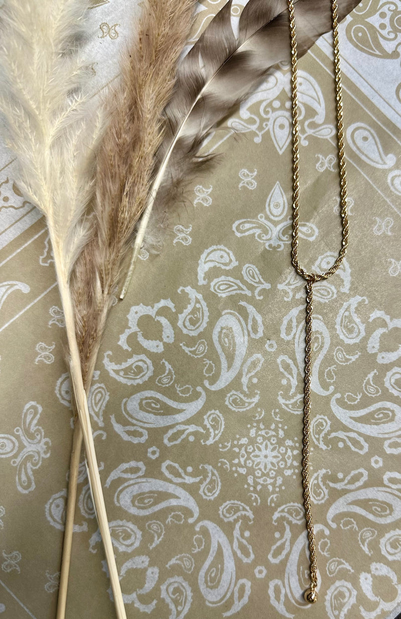 The Ropin' in Gold Necklace
