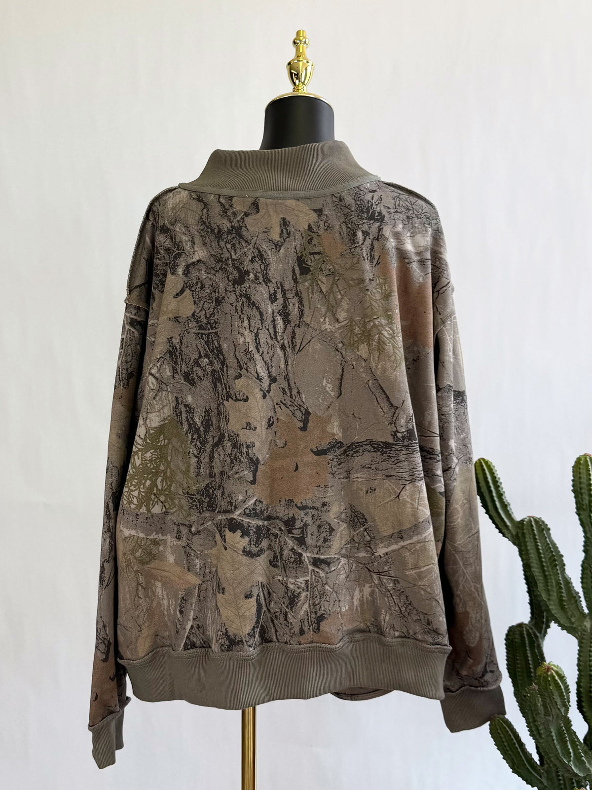 The Backwoods Realtree Mock Neck Sweatshirt
