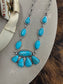 The Amelia Turquoise Cluster Necklace (2colors)