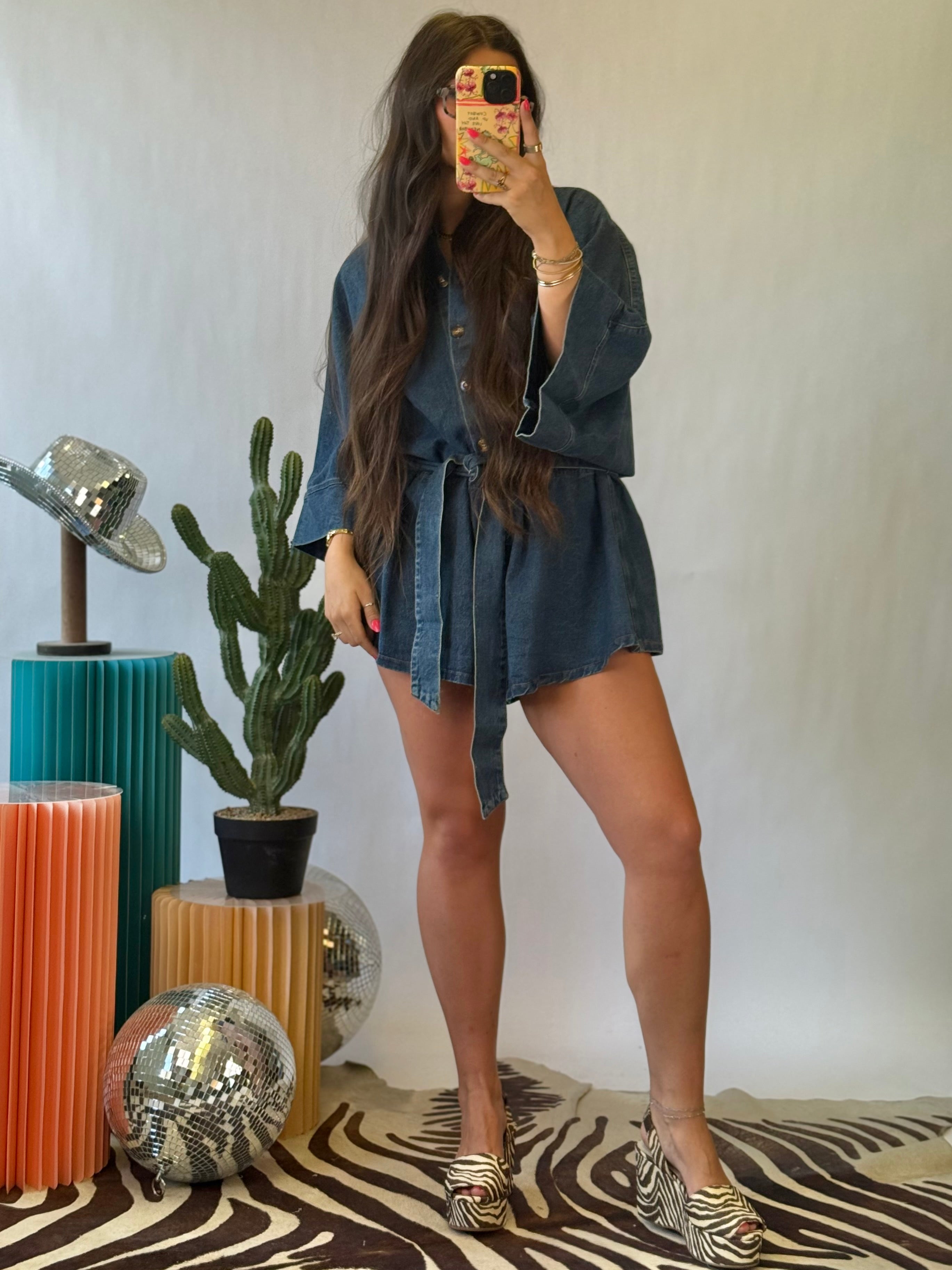 The Blue Jean Baby Romper