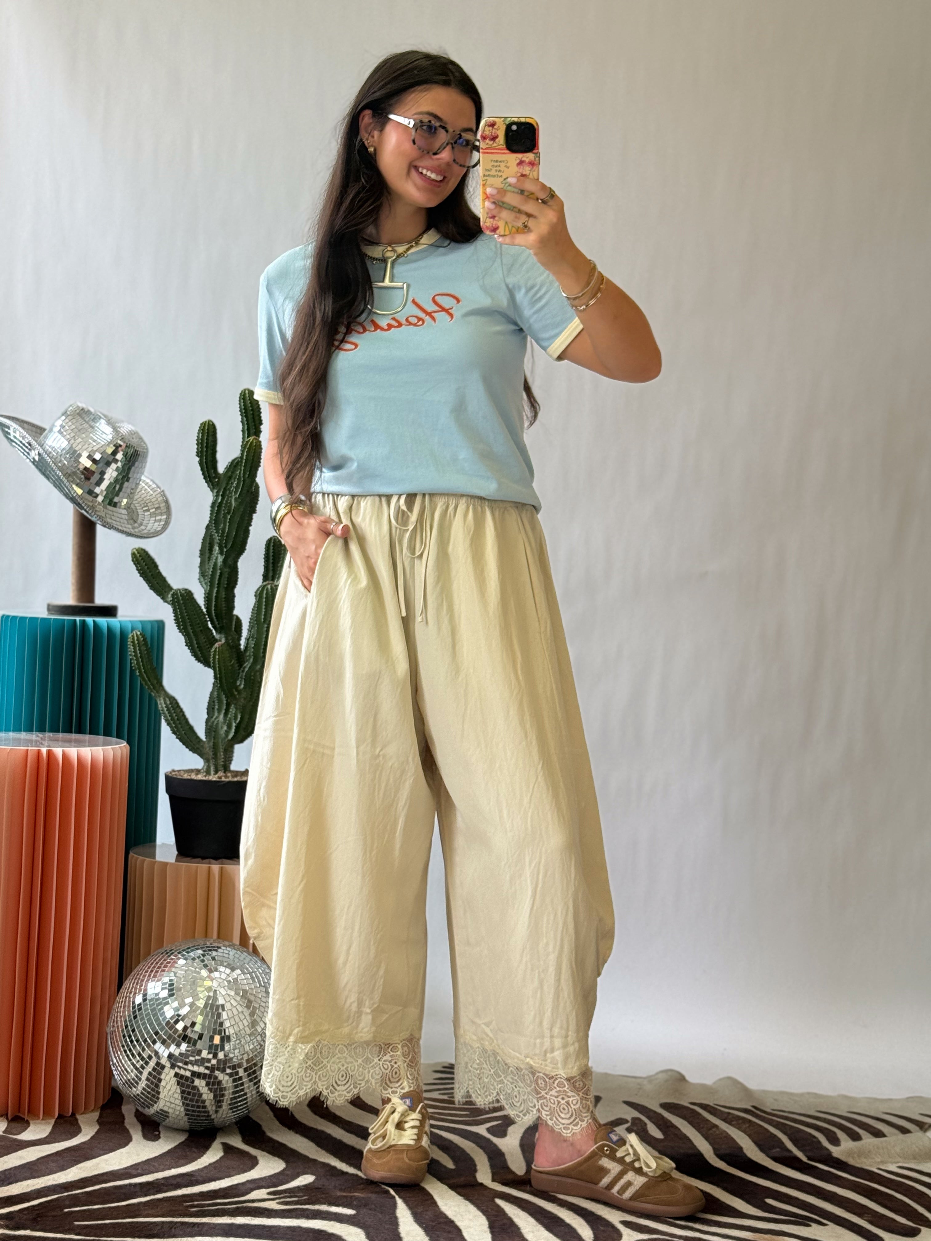 The Howdy Darling Ringer Tee