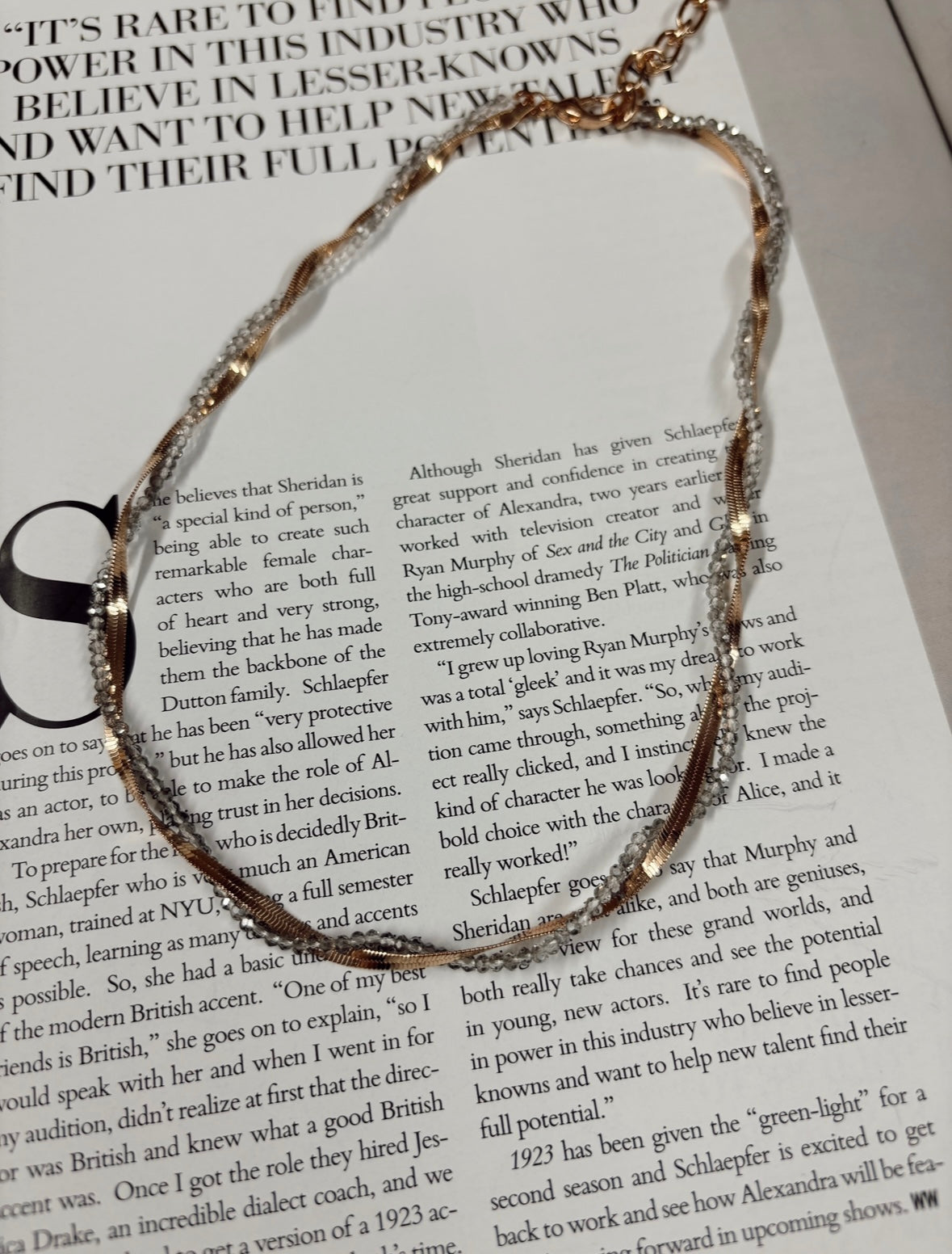 The Sandy Gold Intertwined Necklace