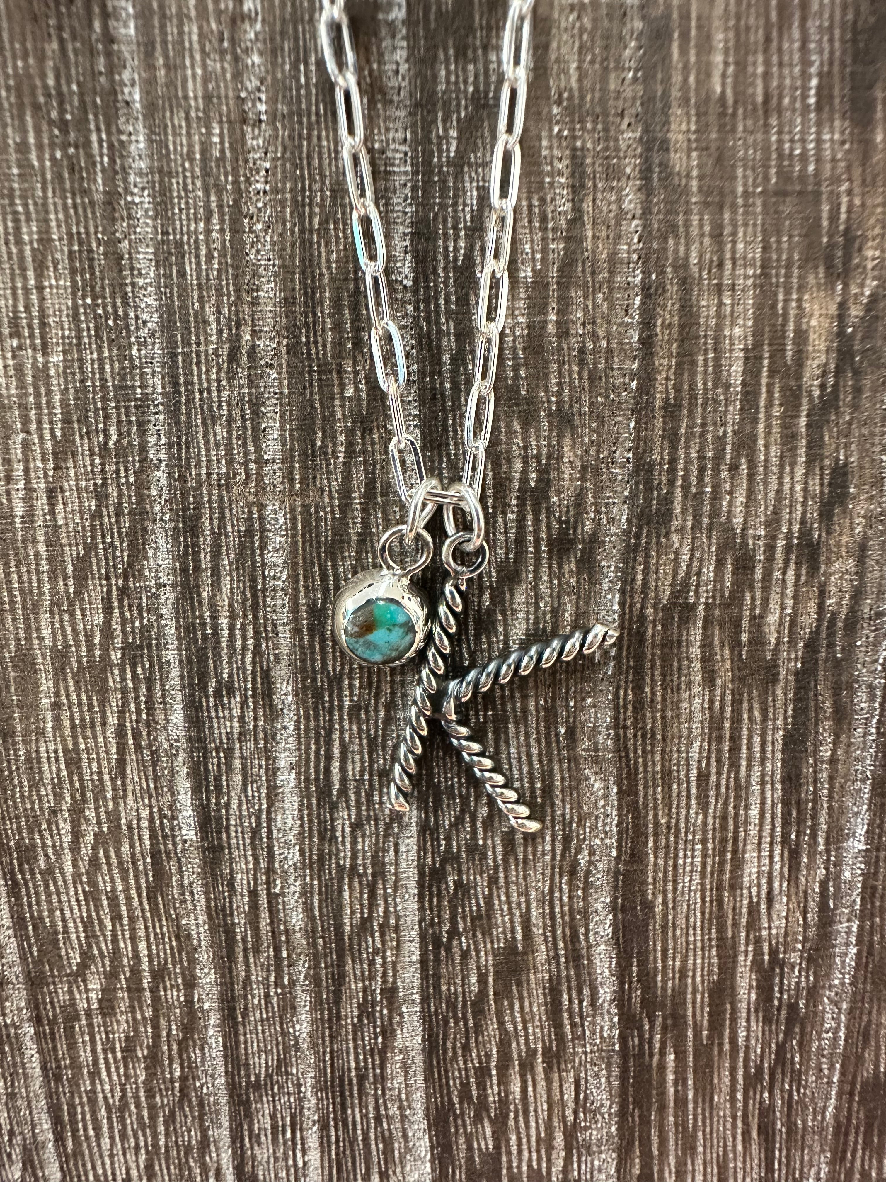 The Gone Ropin' Initial Necklace