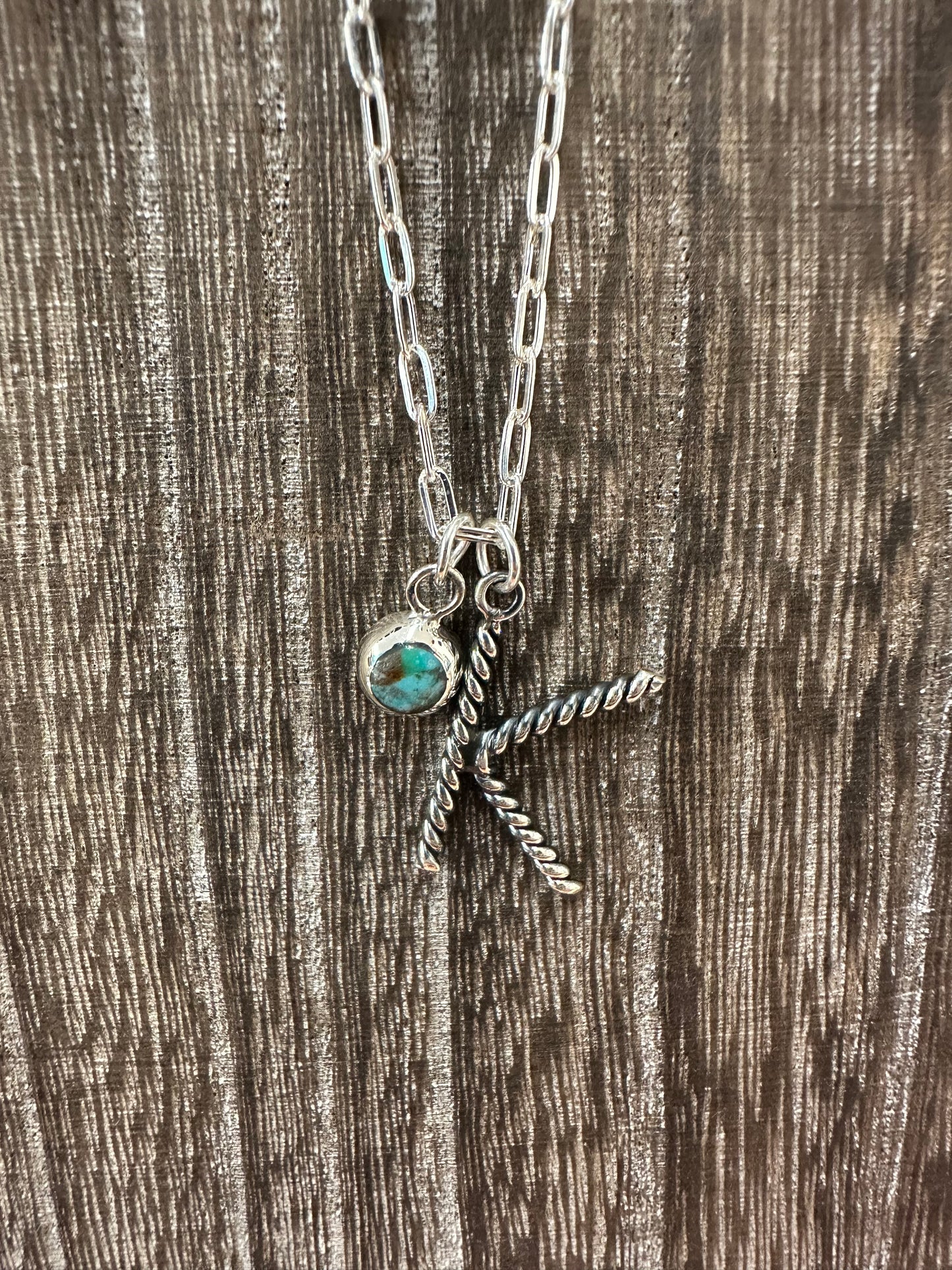 The Gone Ropin' Initial Necklace