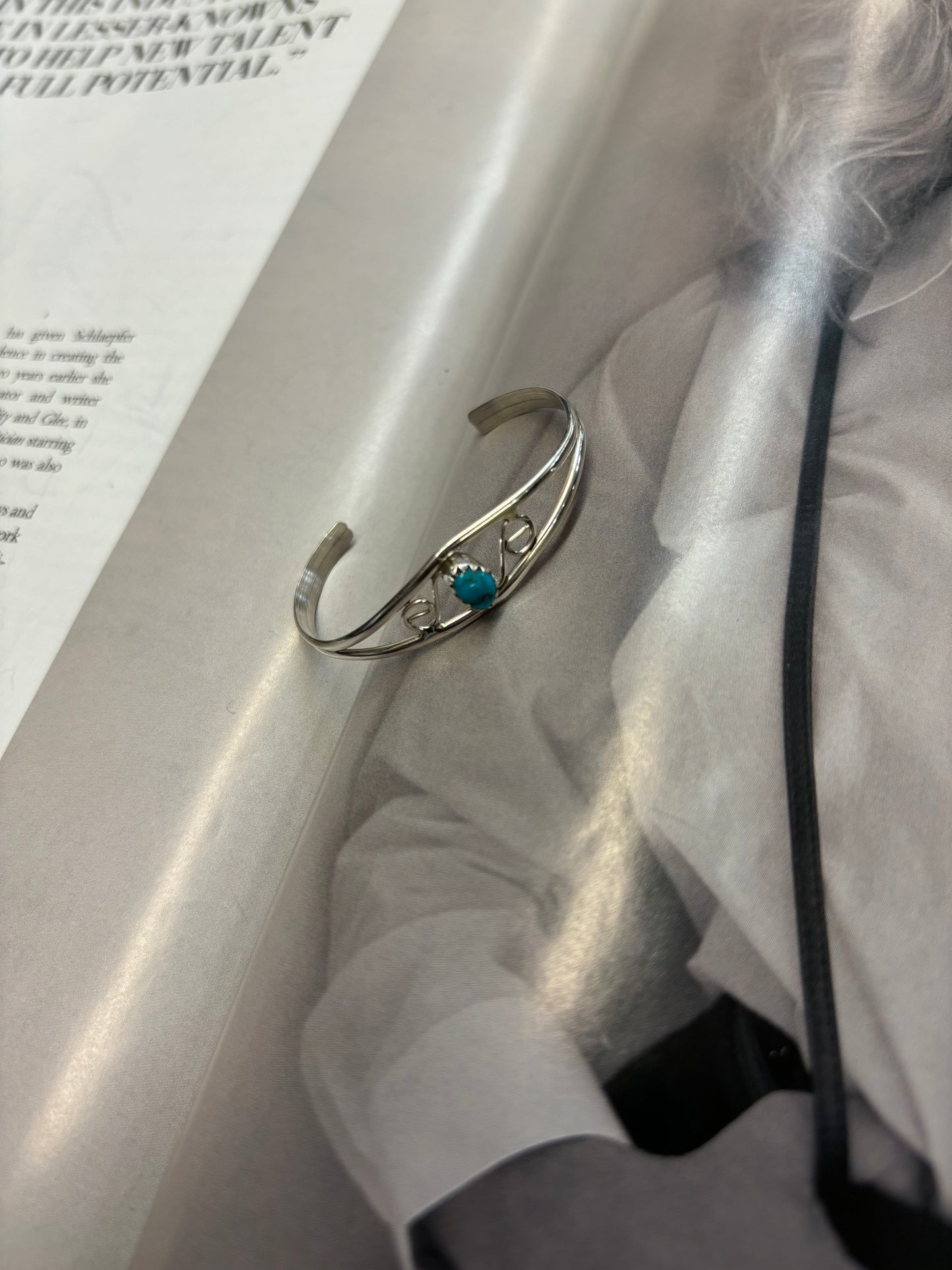 The Cass Authentic Turquoise Baby Cuff