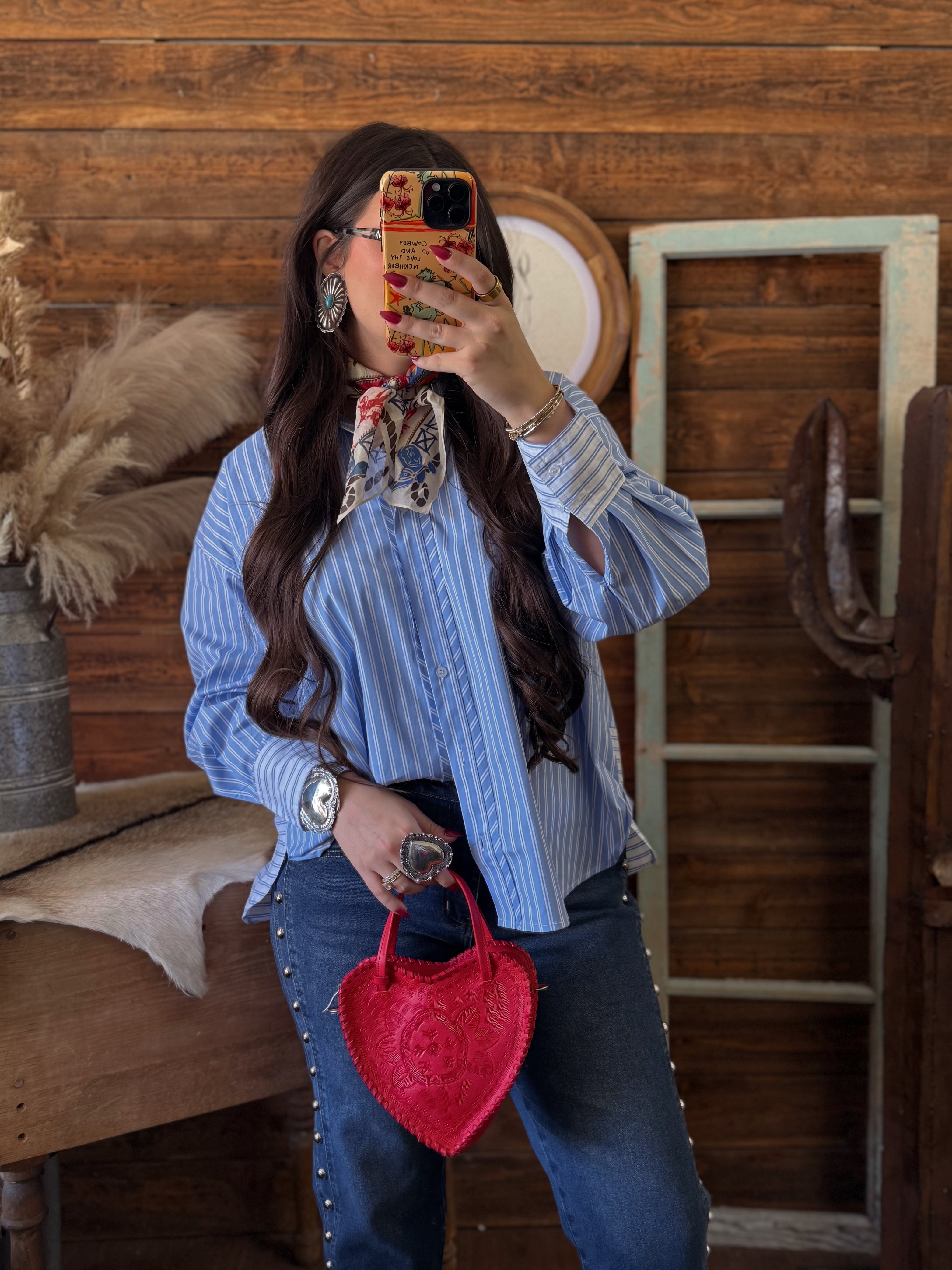 The Harlow Pinstripe Top