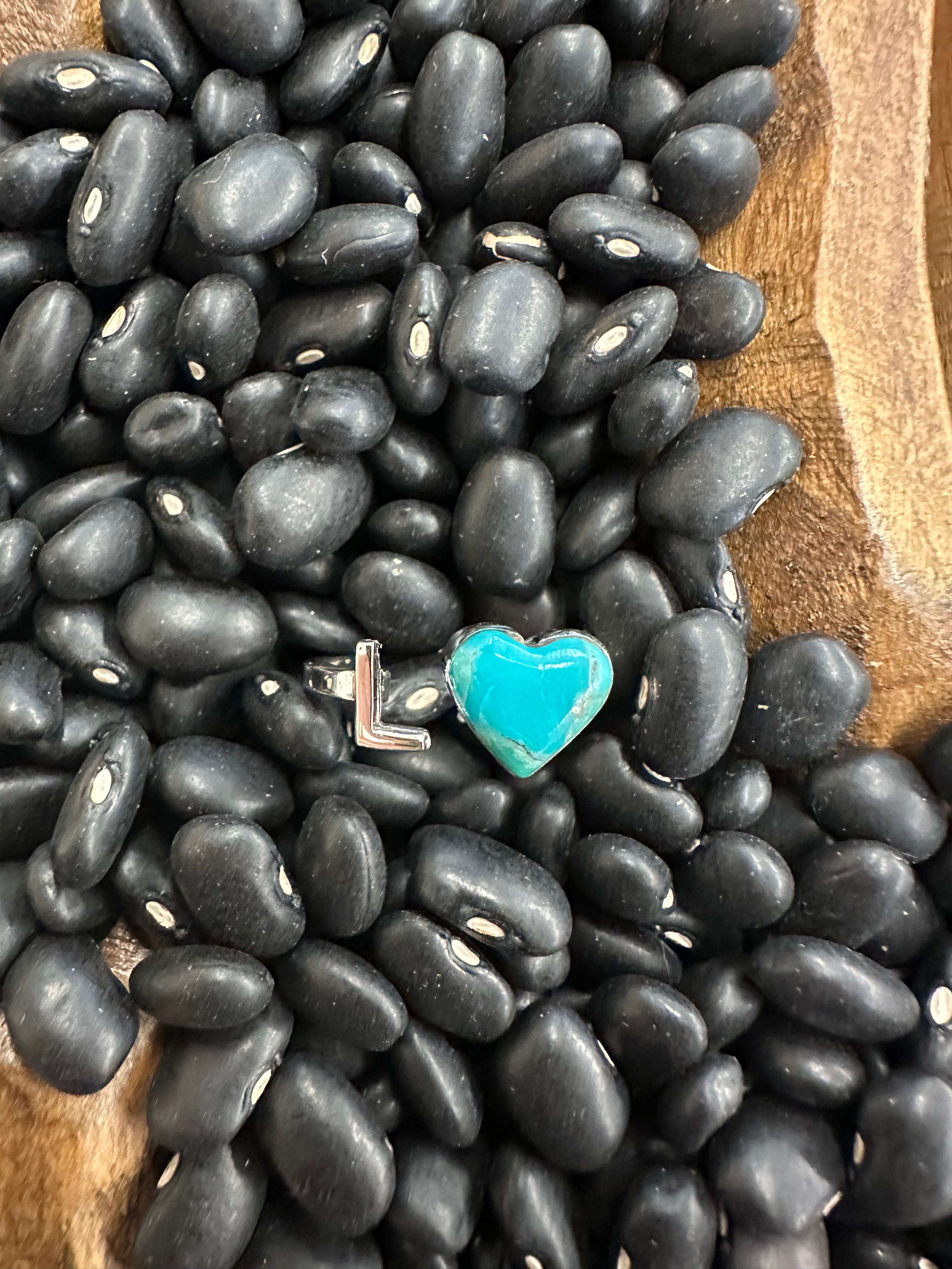 The Heart Letter Ring - Size 6-8