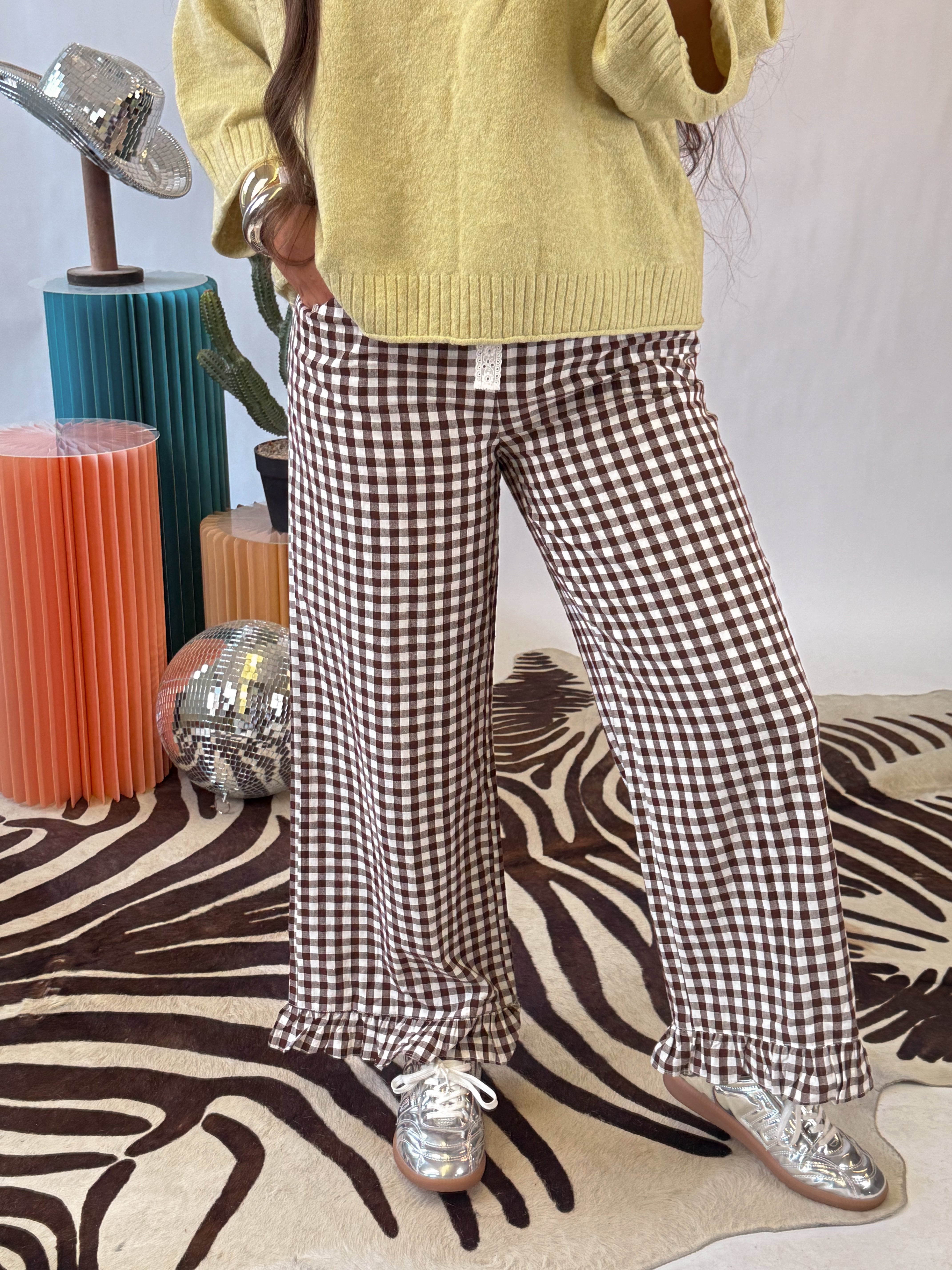 The Gingham Ruffle Pants