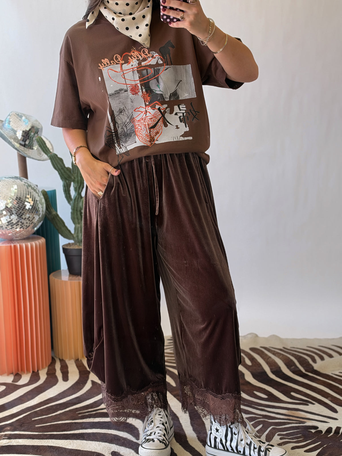 The Daydream Lace Balloon Pants - Velvet