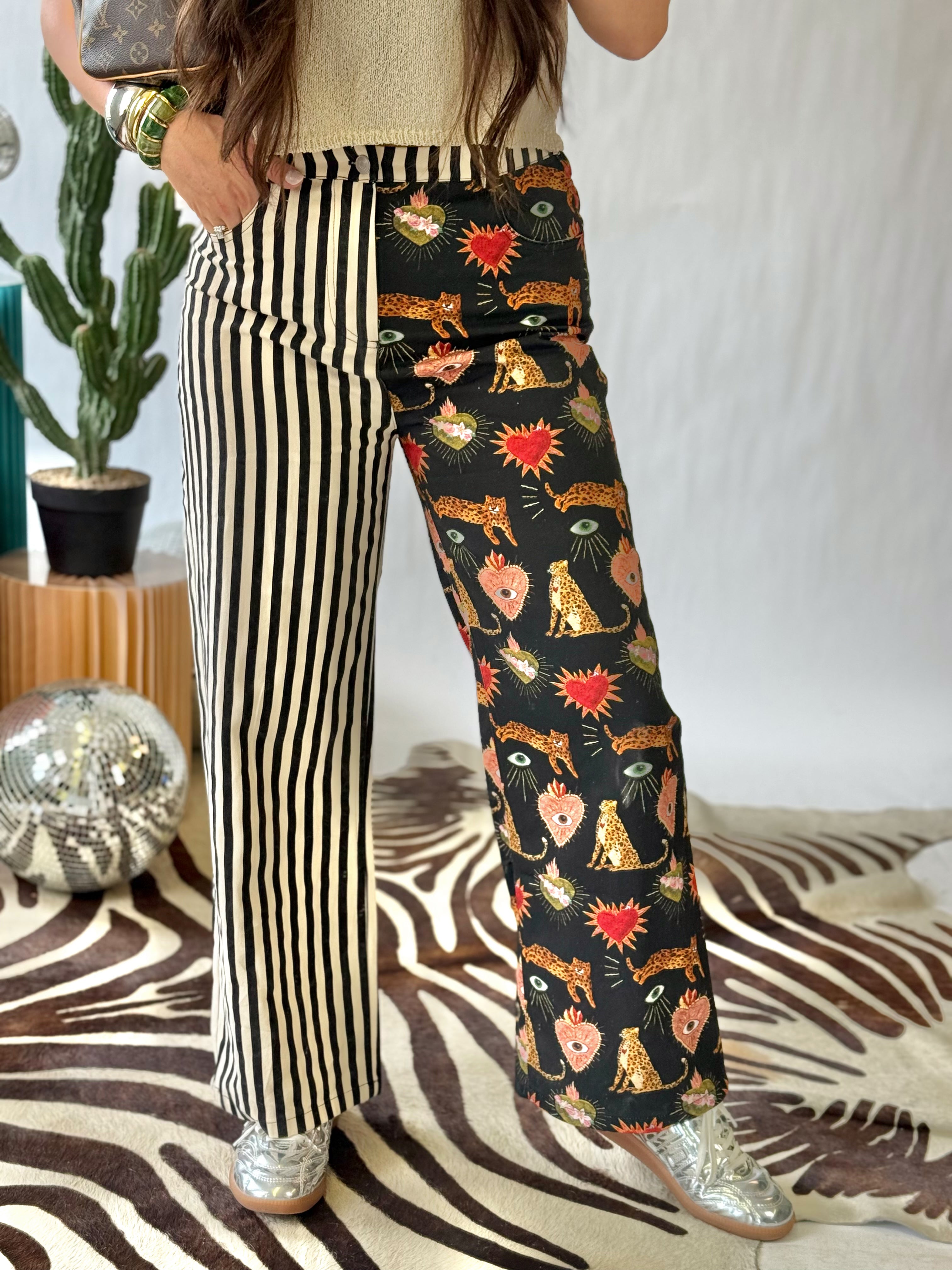 The Electric Desert Mixed Media Pants